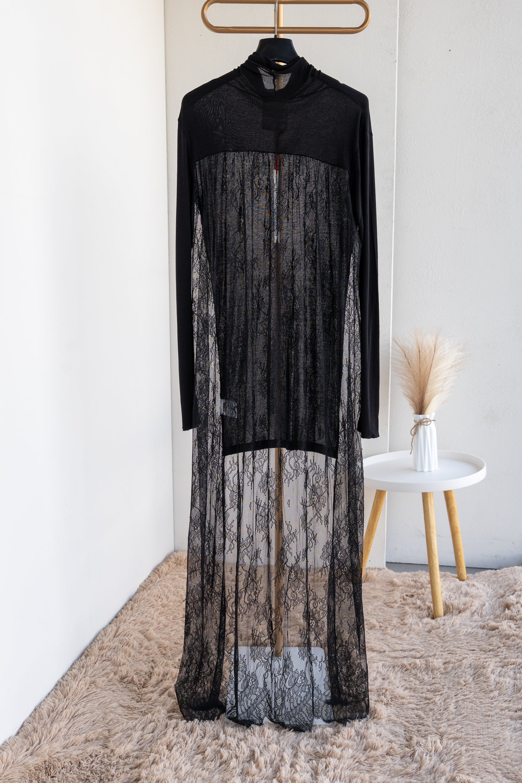 Semi-transparent lace dress