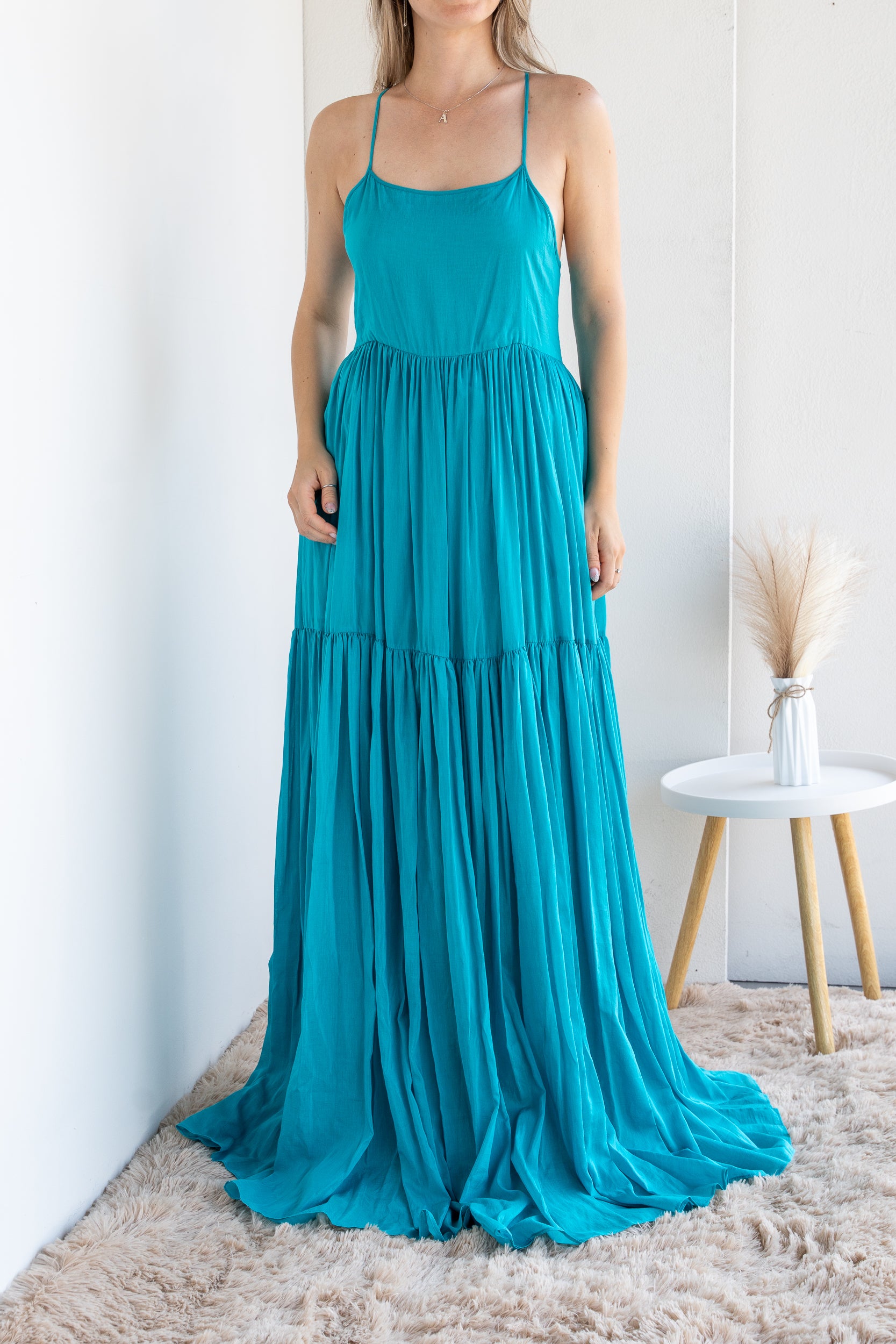 Dress with open back