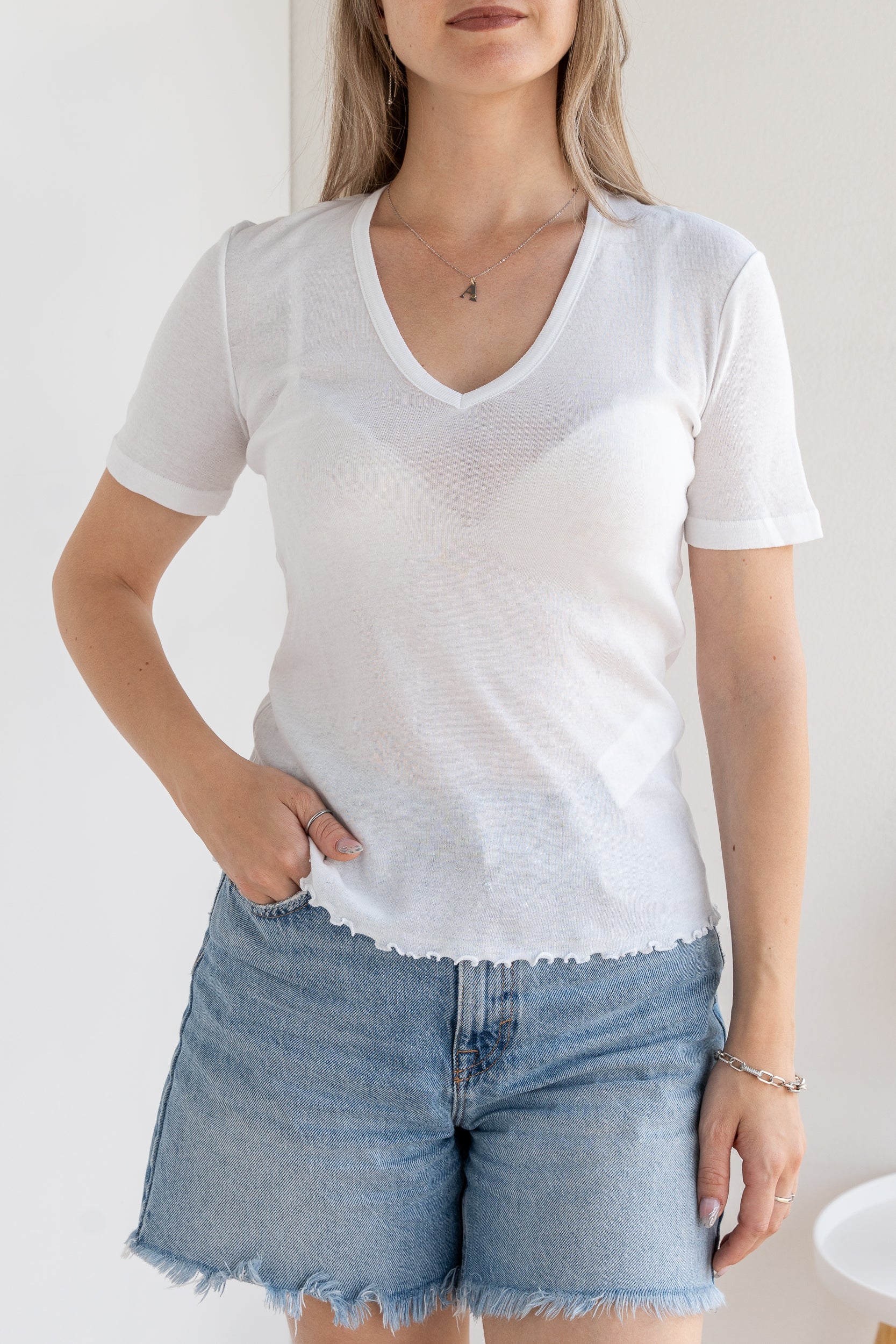 V-neck T-shirt