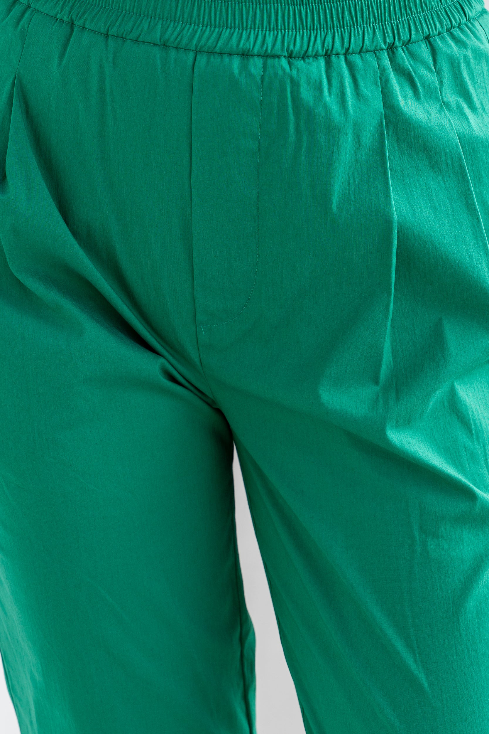 Trousers with elastic