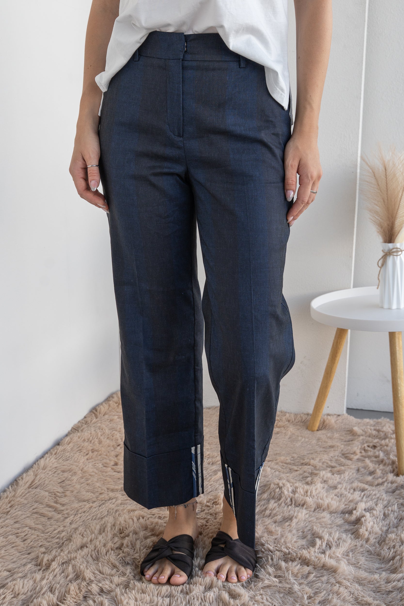Double-colored trousers