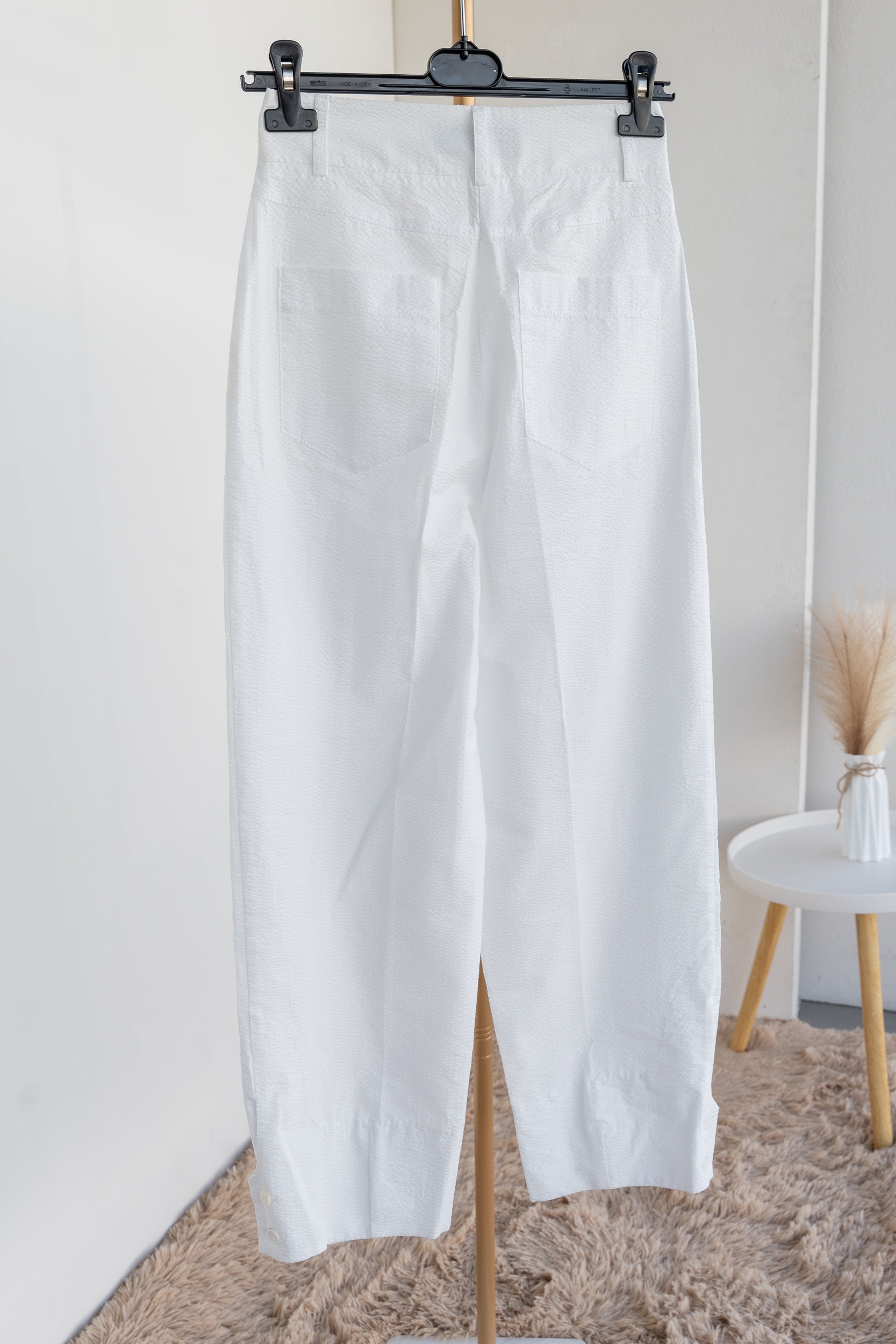 Piqué trousers
