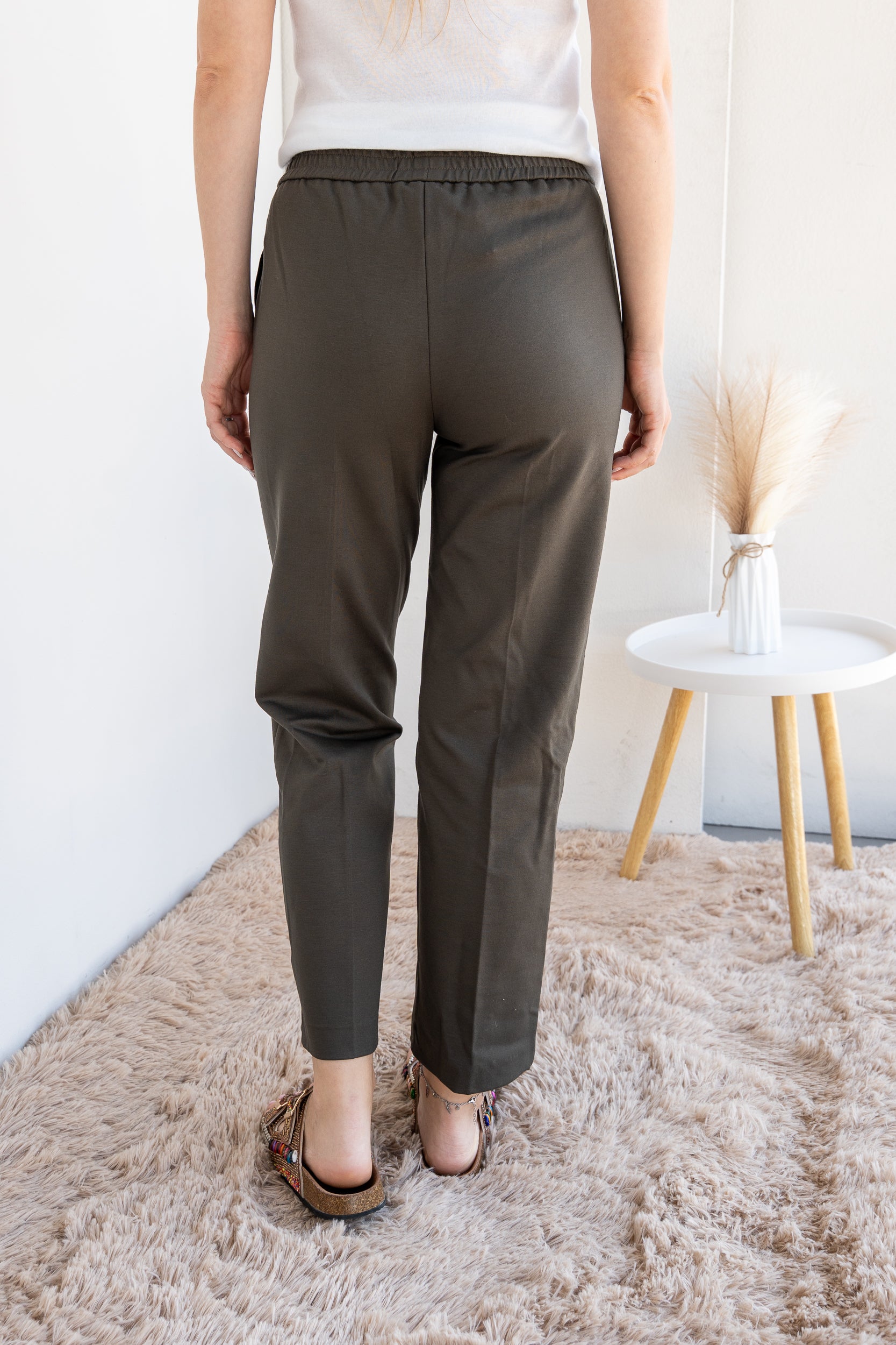 Milanese stitch trousers