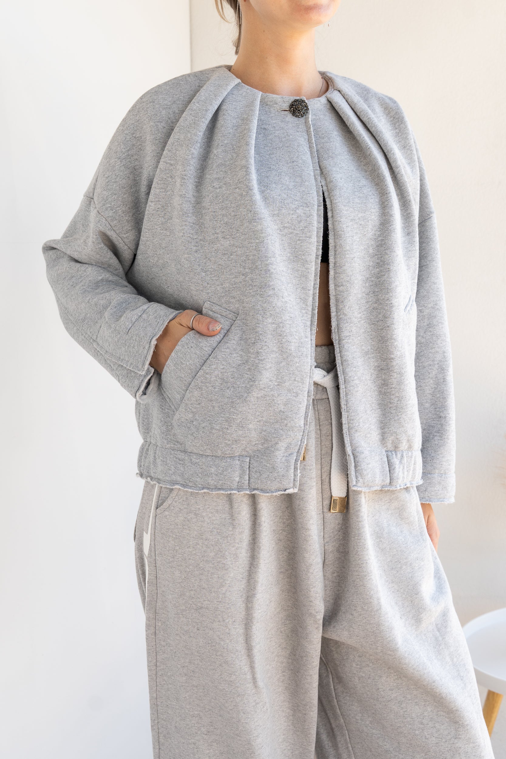 Fleece cardigan