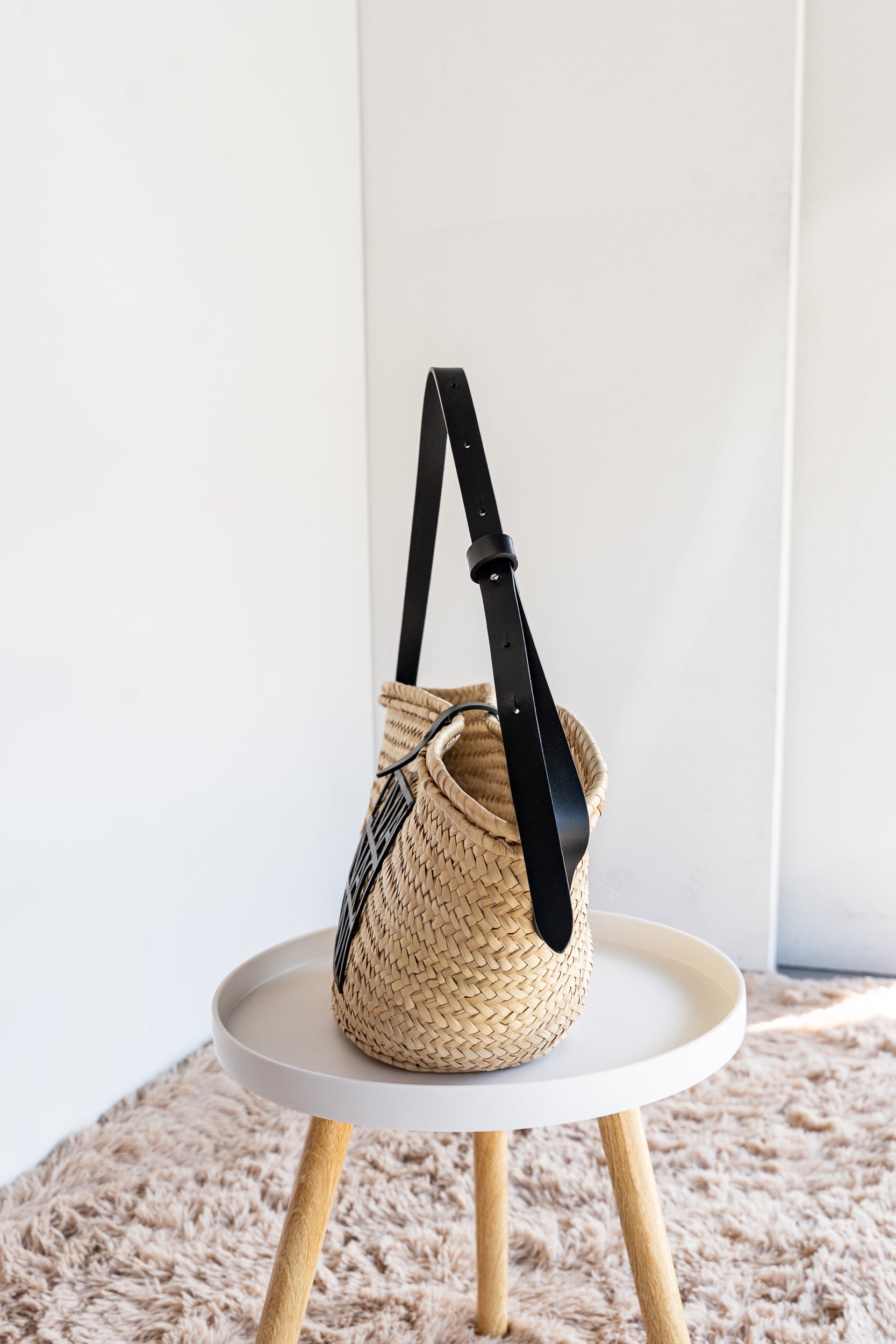 Borsa a spalla in paglia
