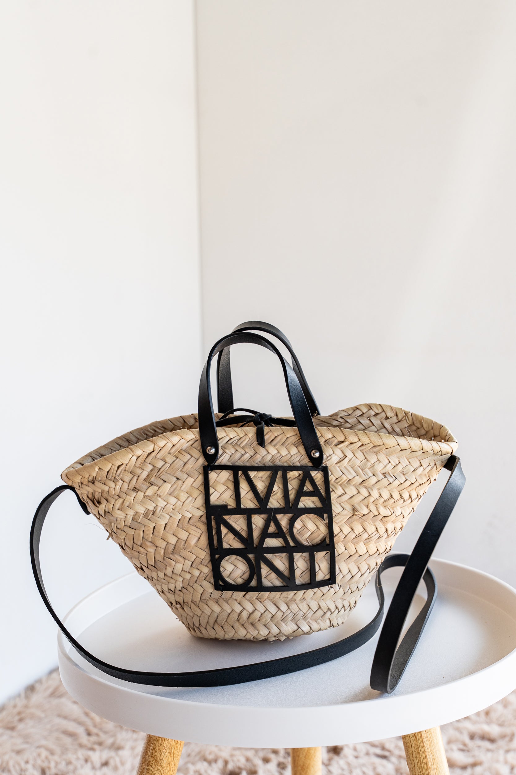 Borsa a tracolla in paglia