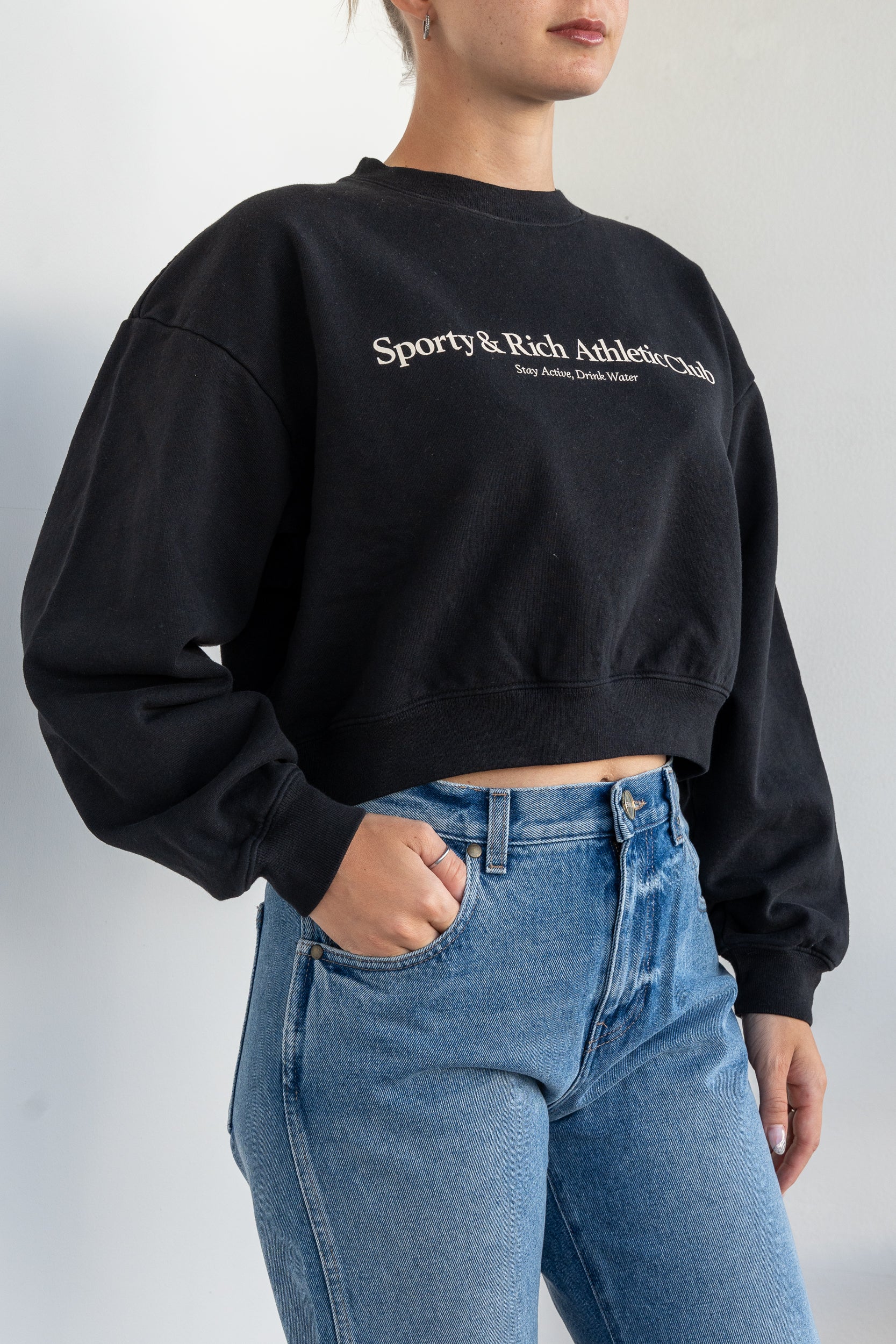 Felpa cropped