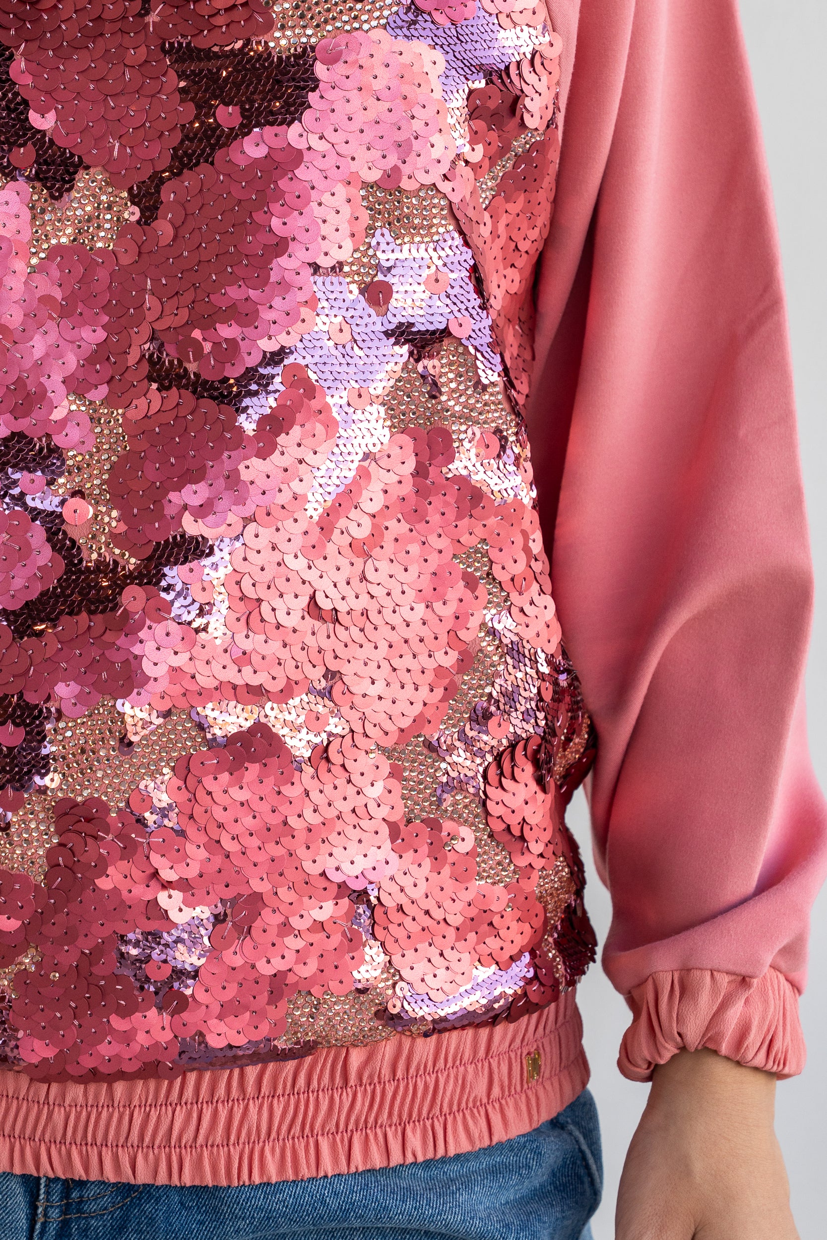 Felpa con paillettes