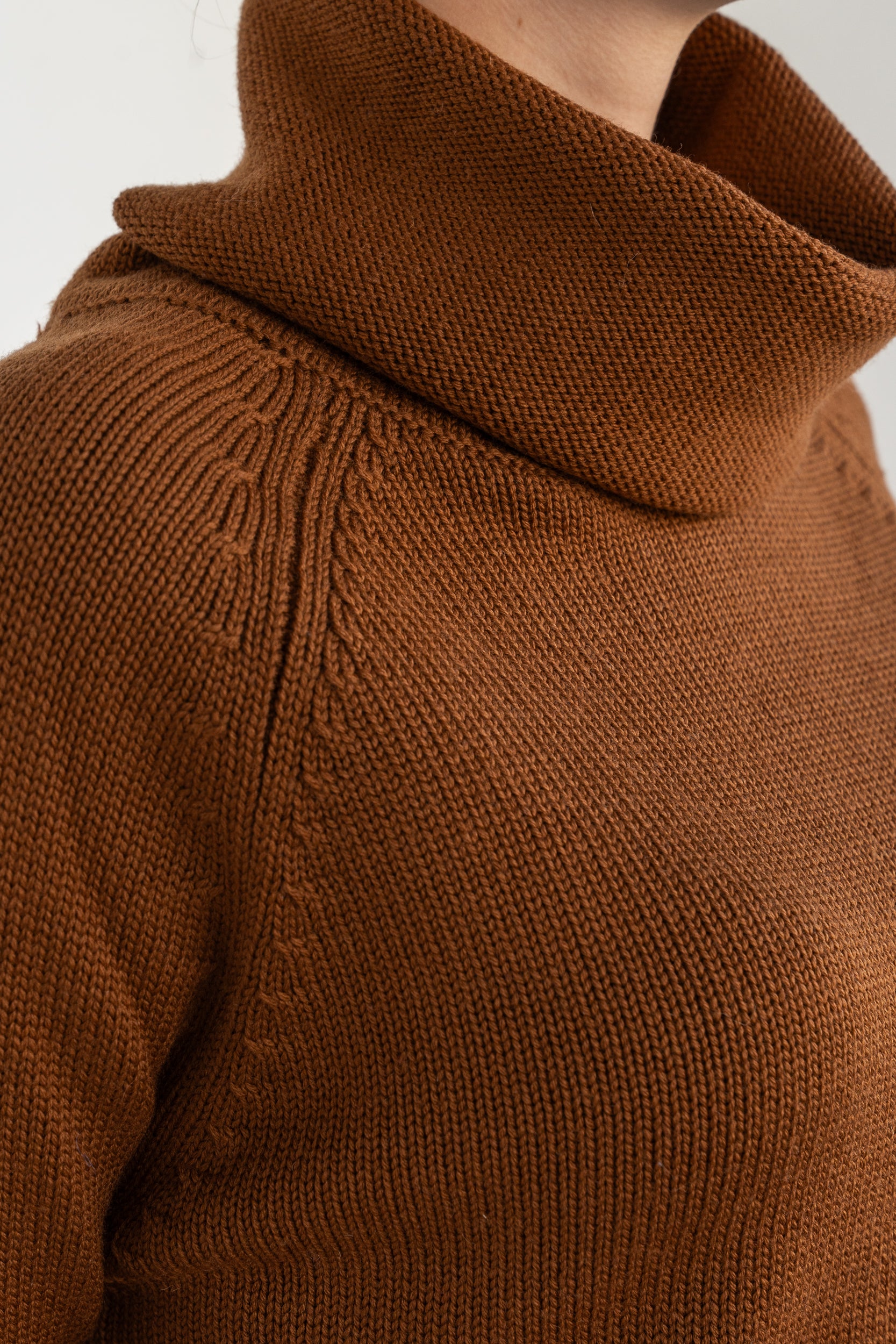 High neck sweater