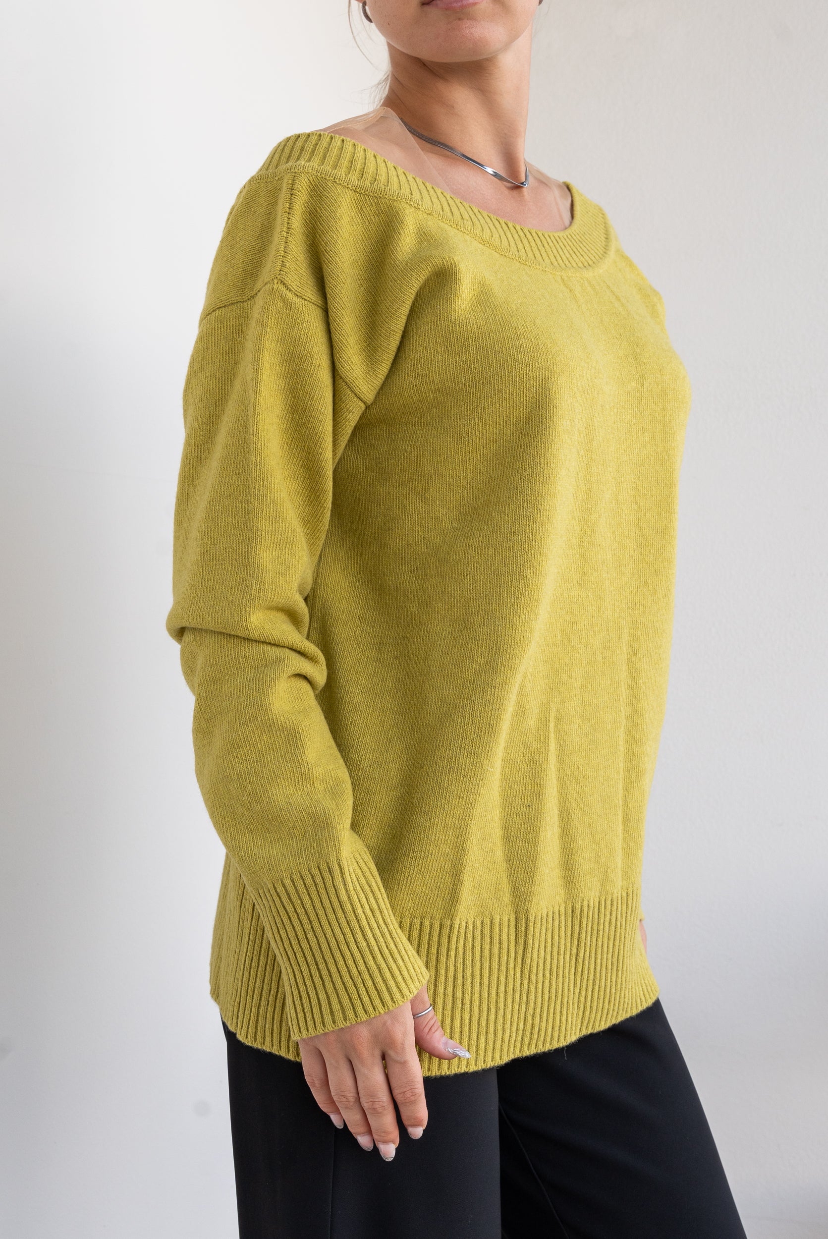 Maglia con tulle