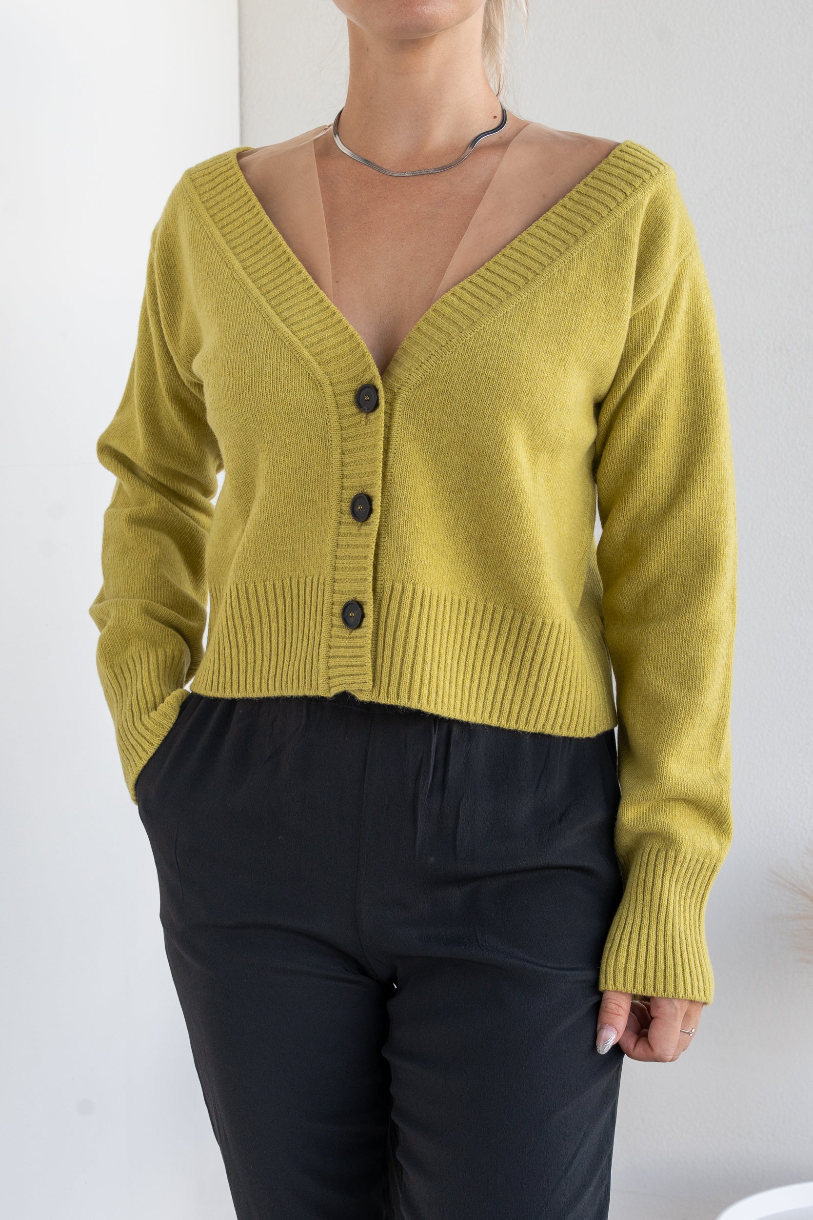 Cardigan with tulle