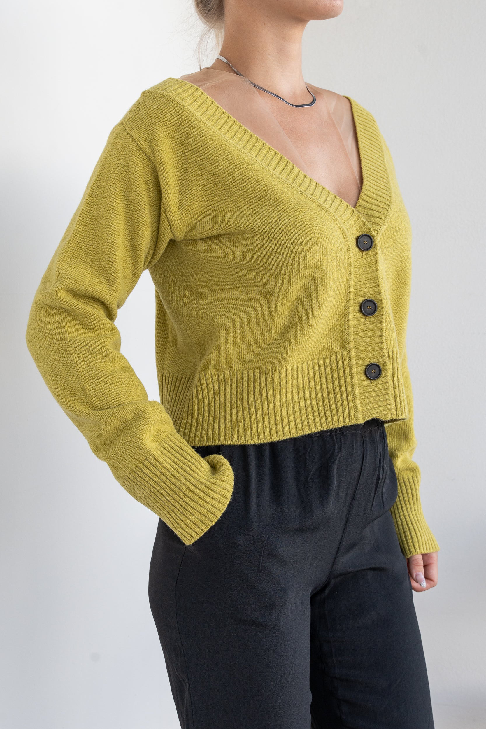 Cardigan with tulle