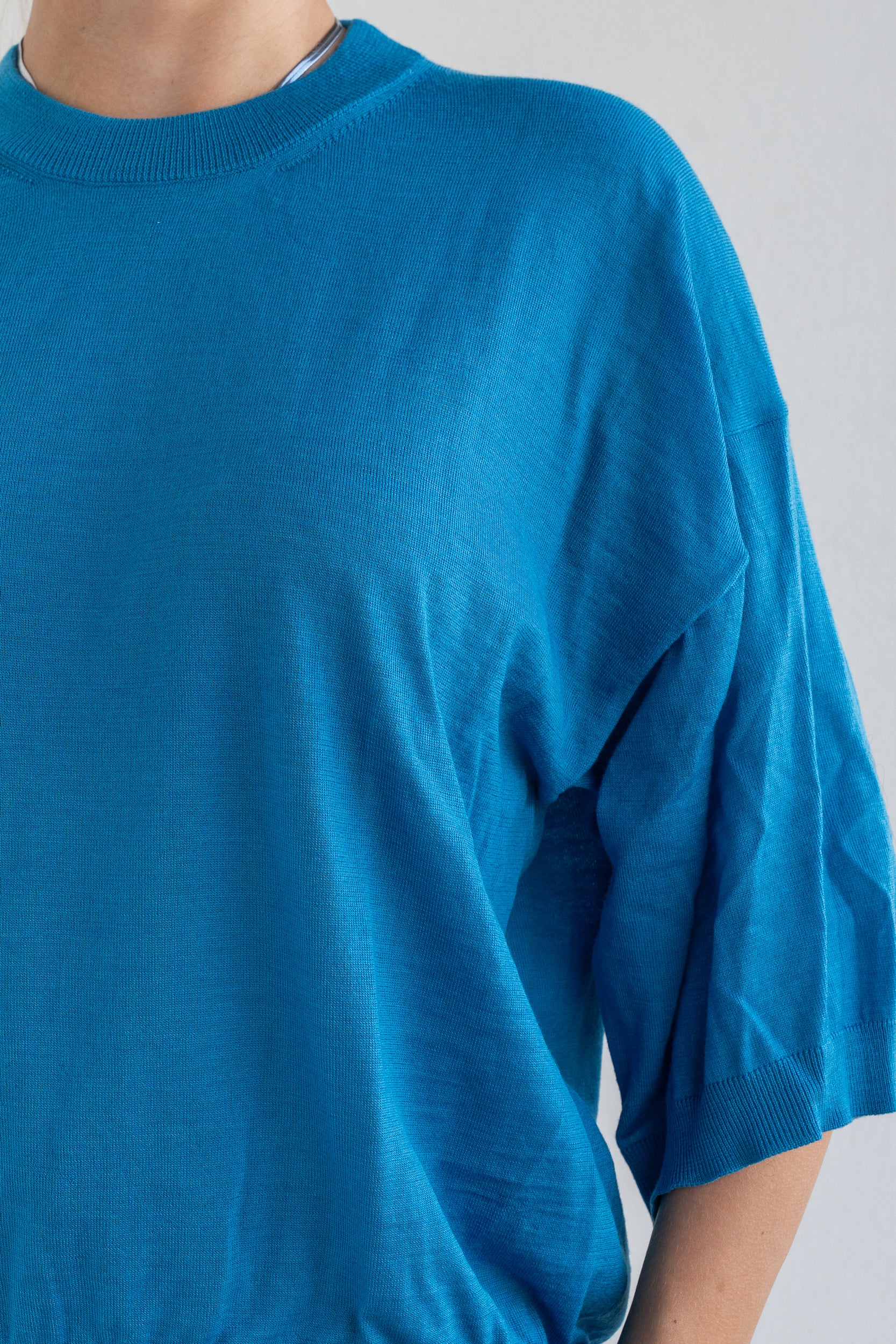 Drop shoulder sweater