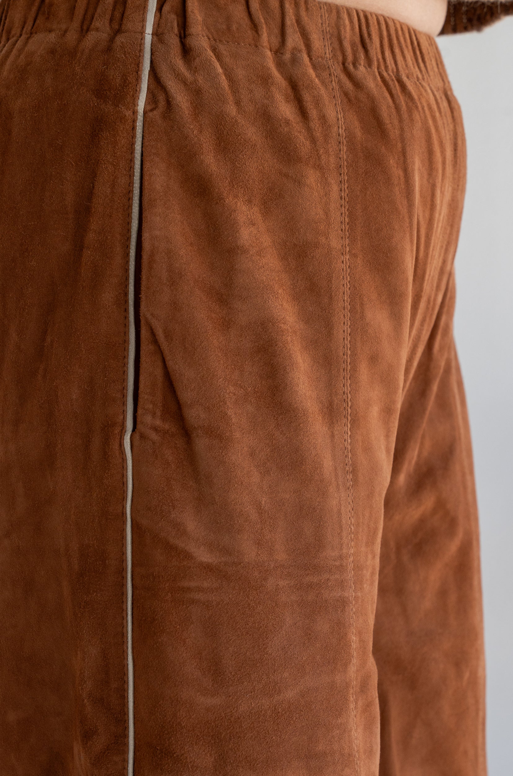 Suede trousers