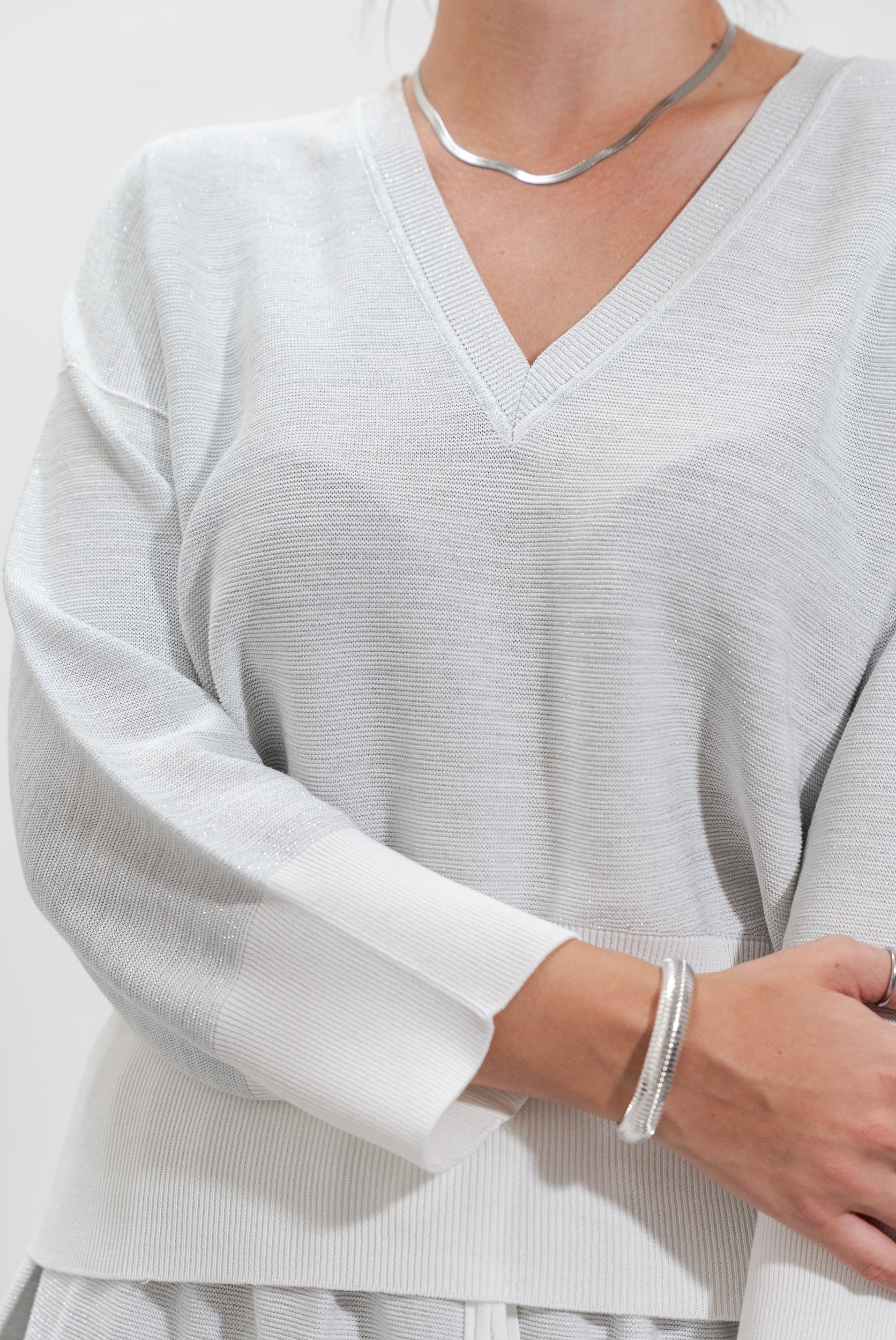 Lurex effect sweater