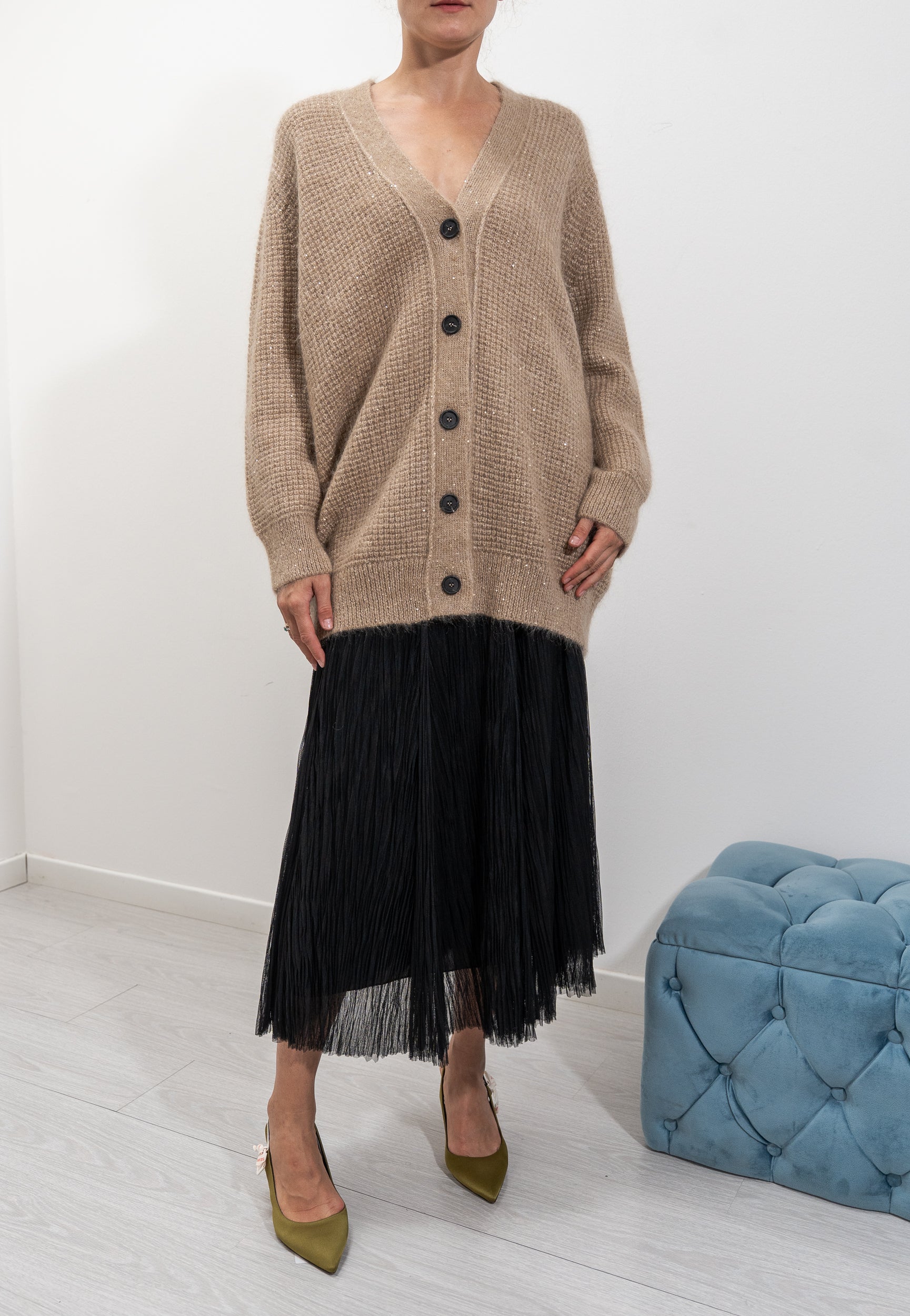 Sequined cardigan