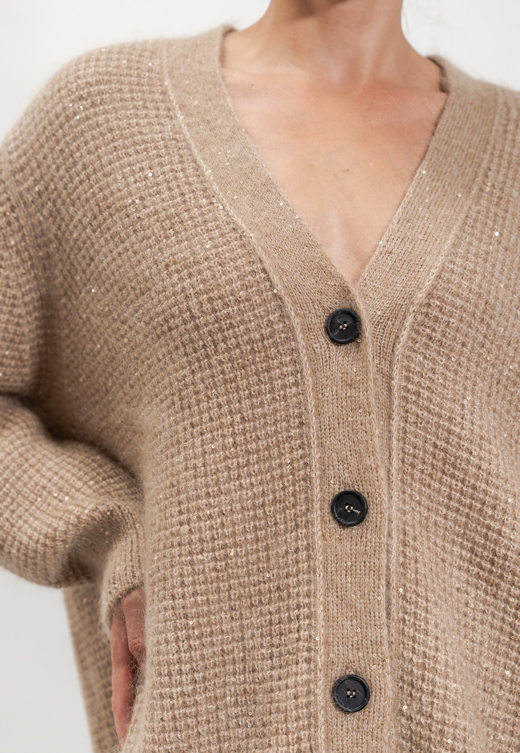 Sequined cardigan