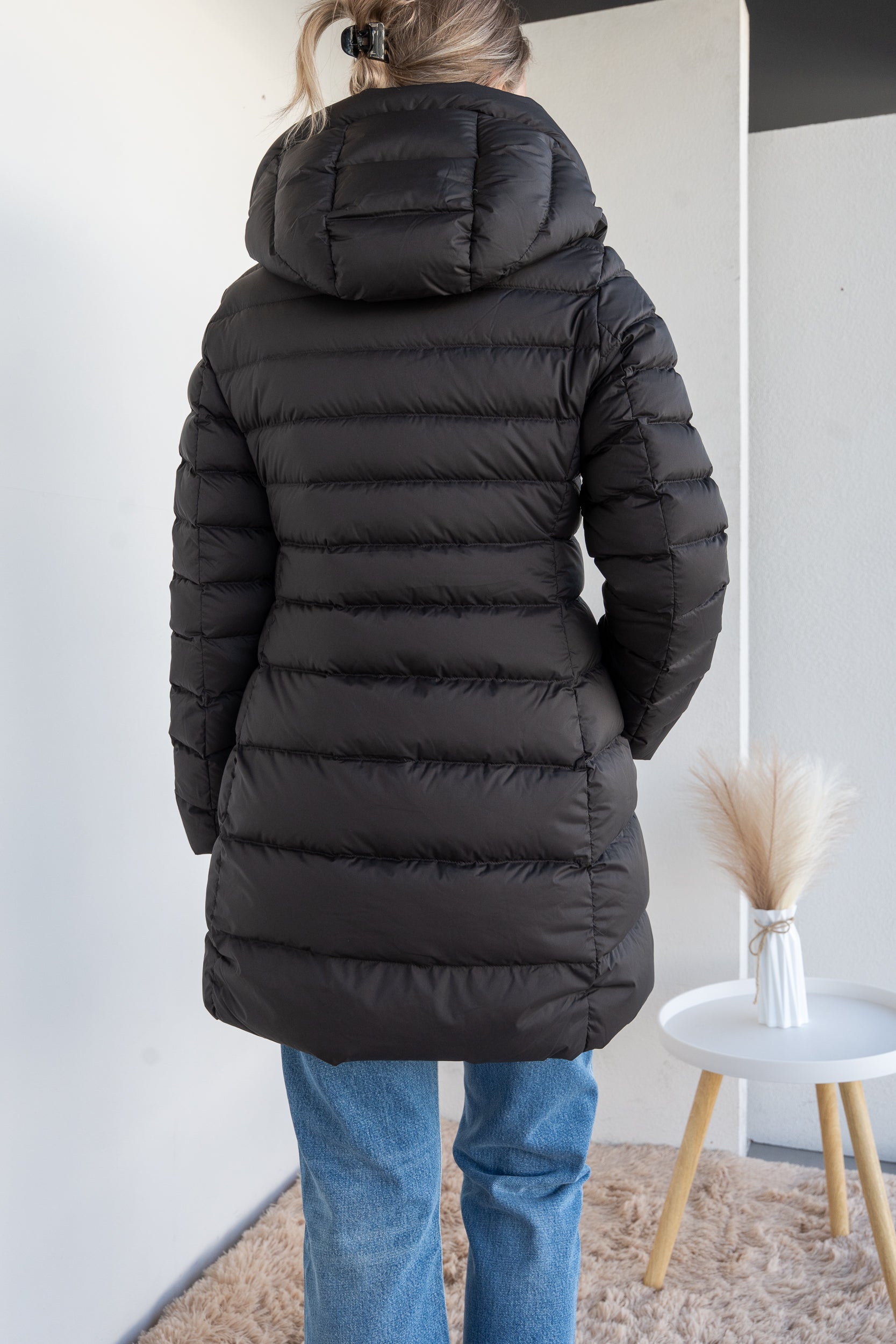 Black down jacket