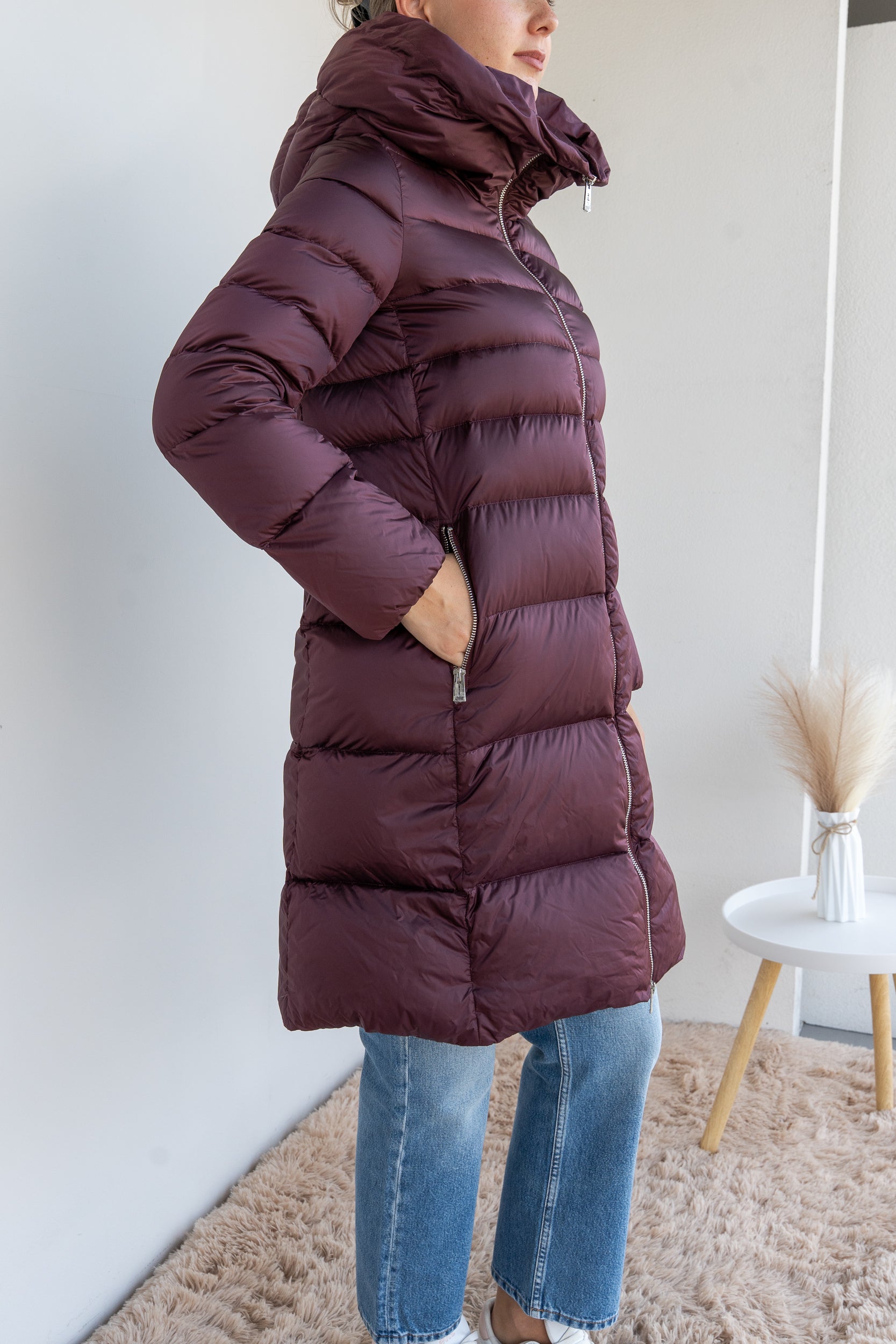 Longuette down jacket