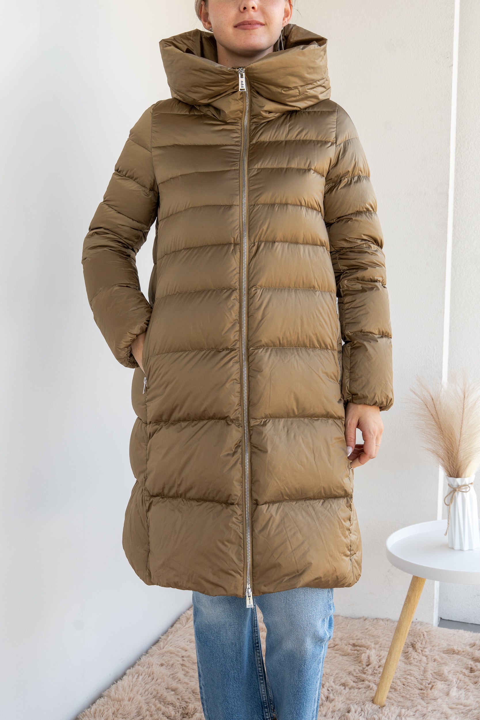 Longuette down jacket