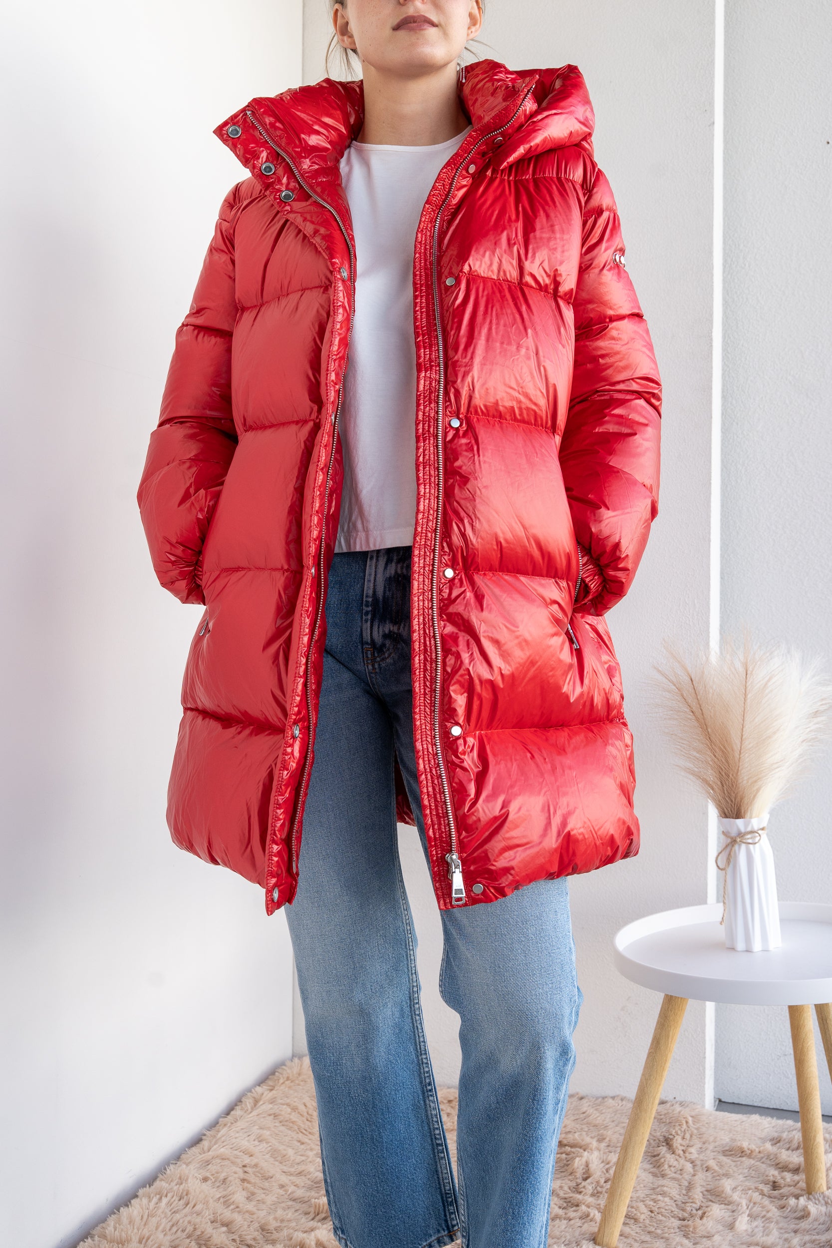 Midi down jacket