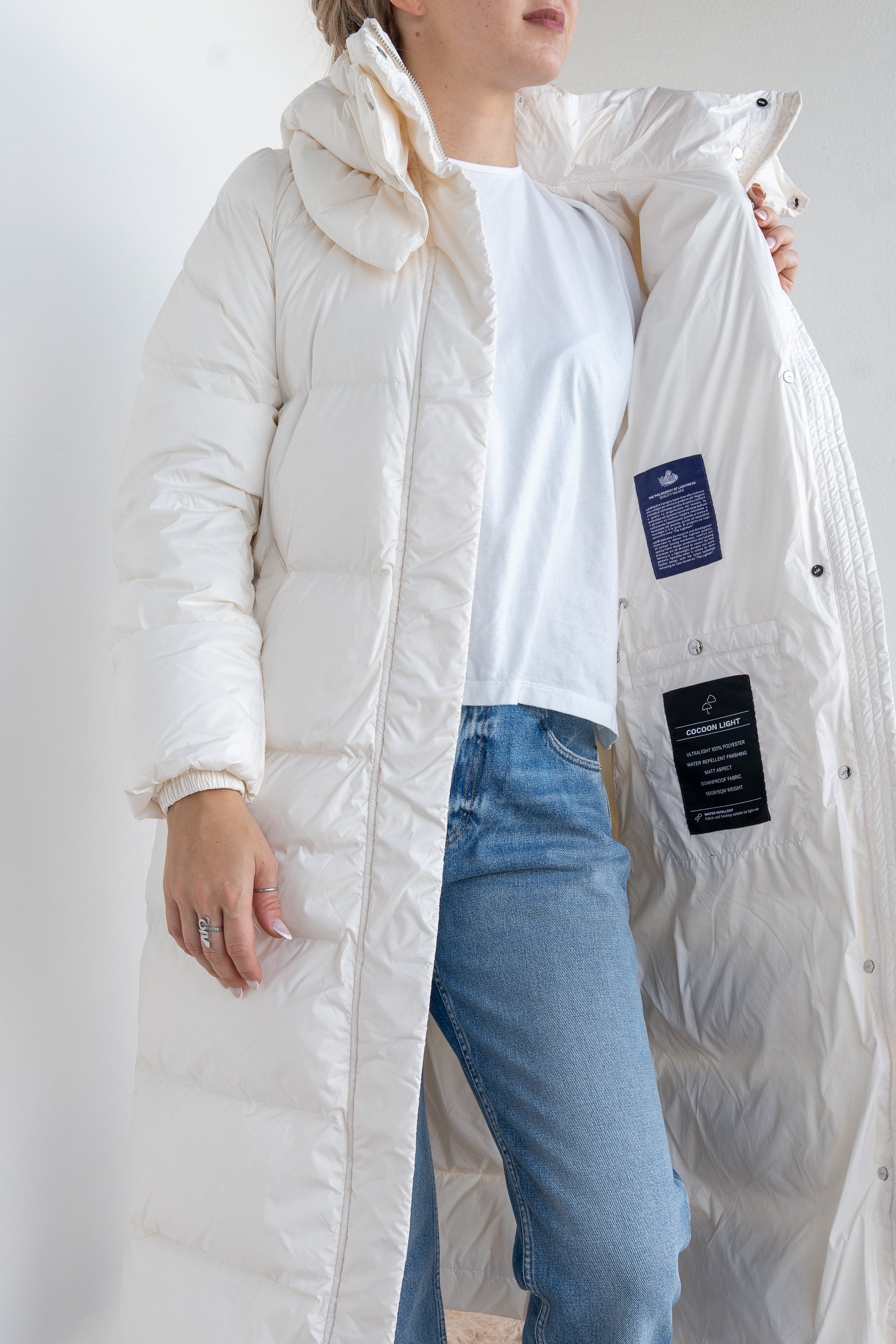 Long down jacket