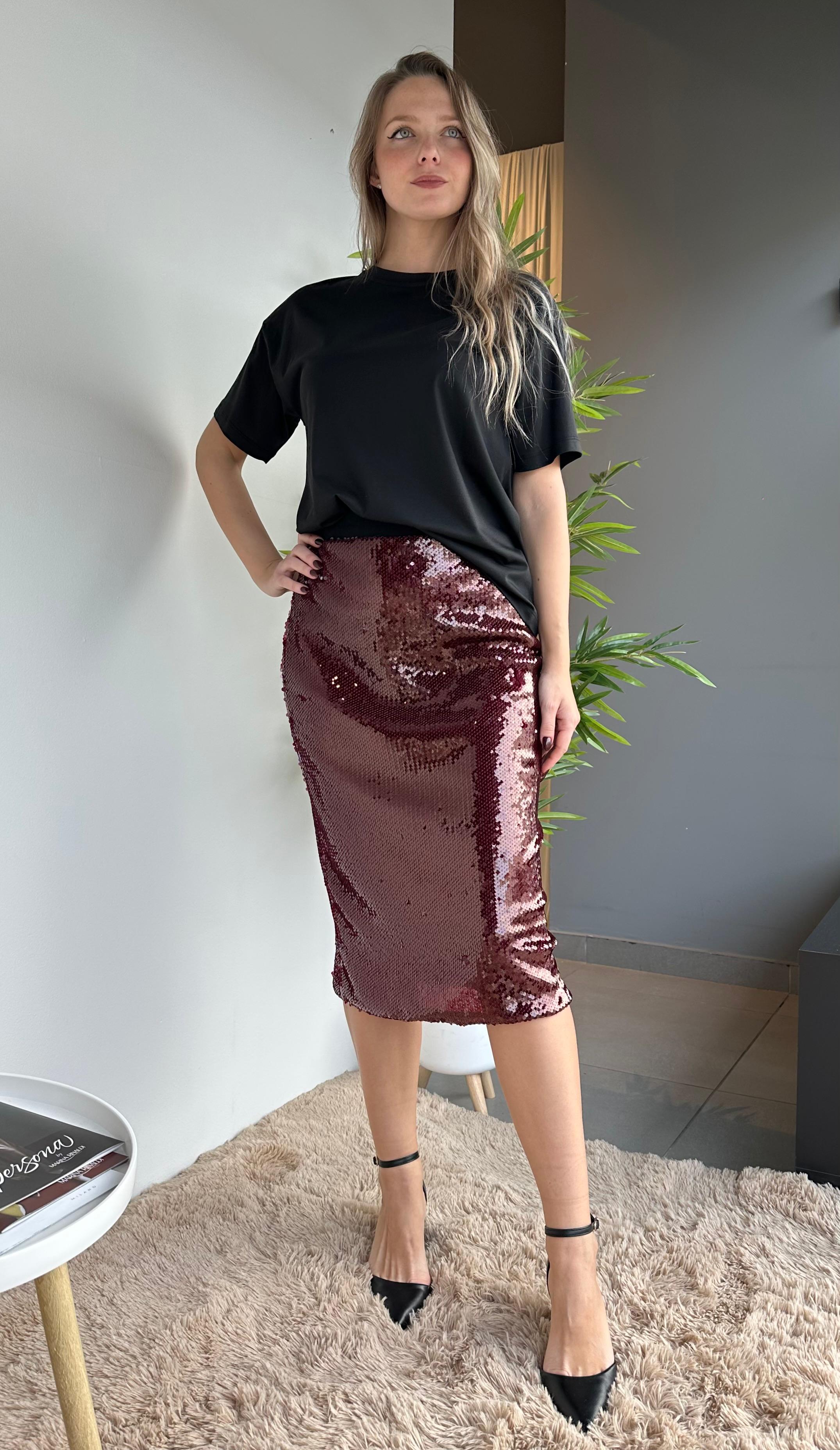 Sequin skirt