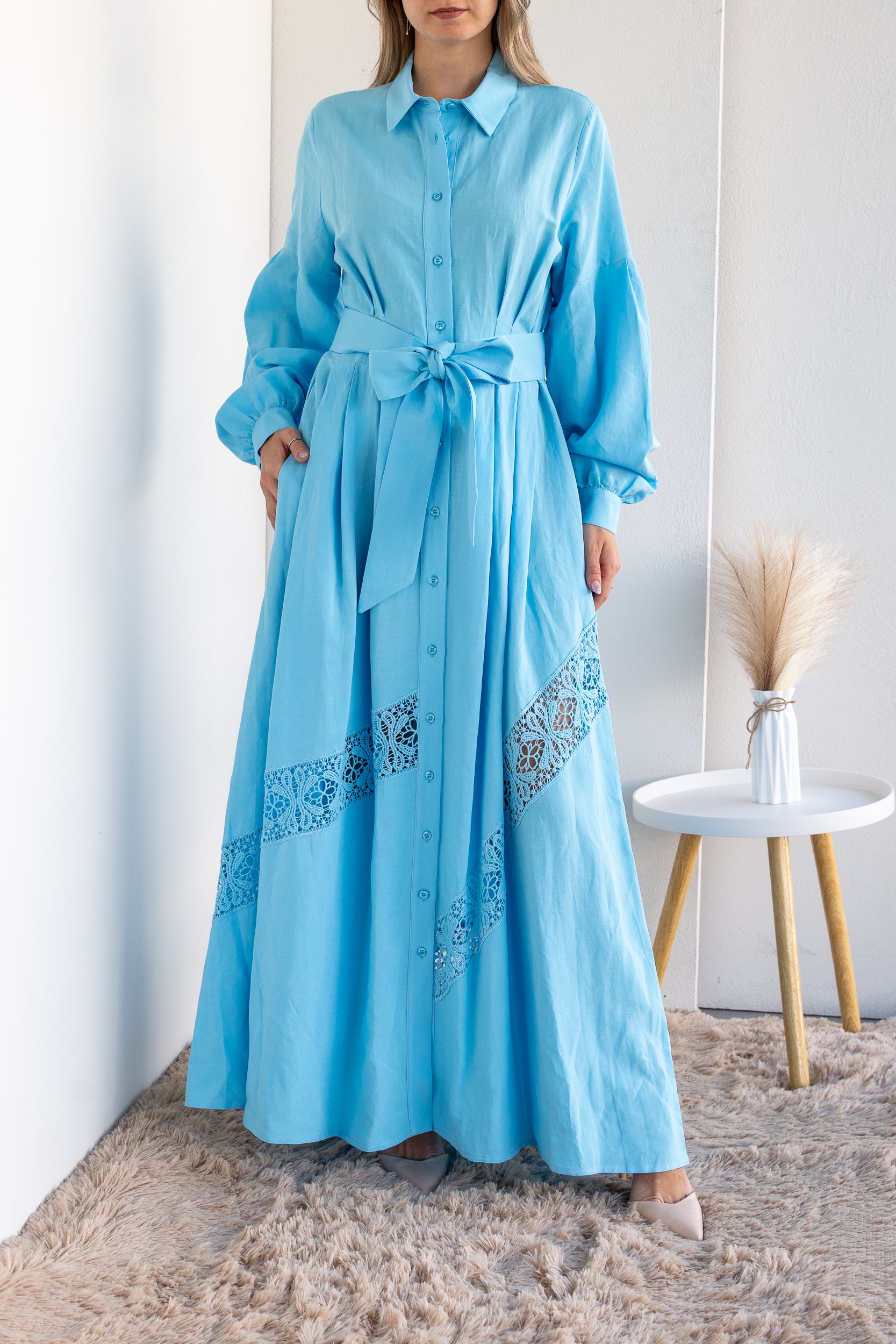 Long linen dress