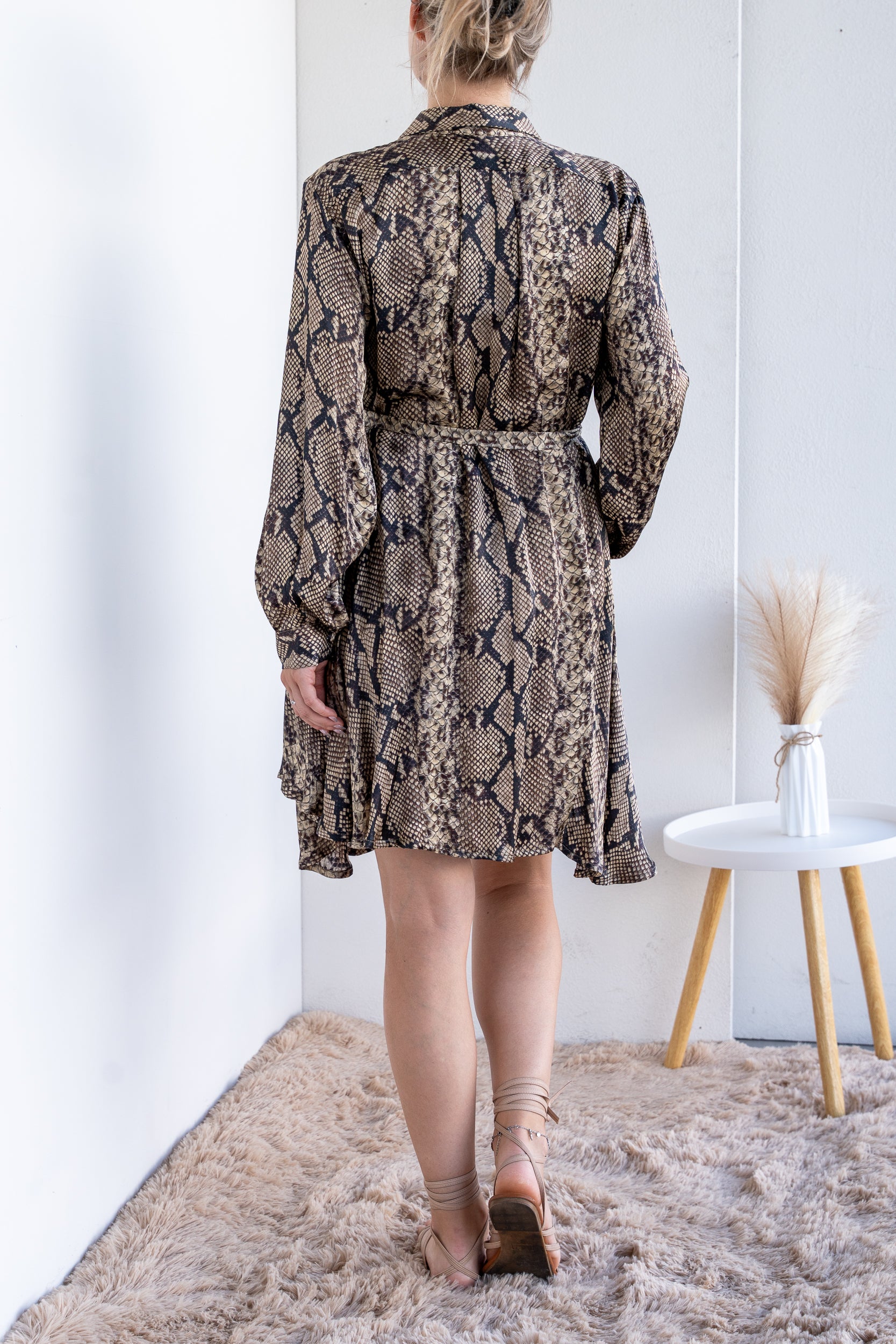 Snake print dress