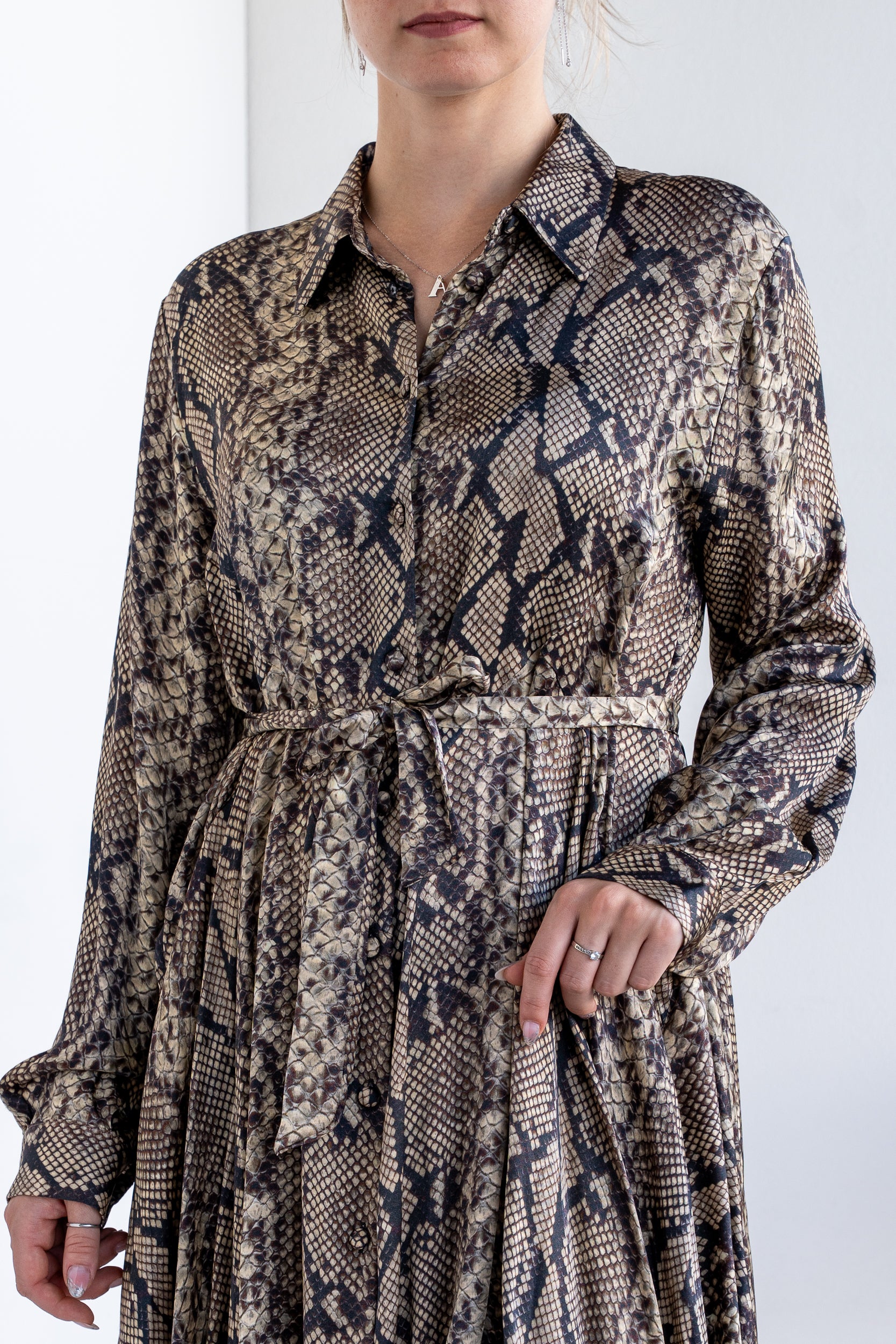 Snake print dress