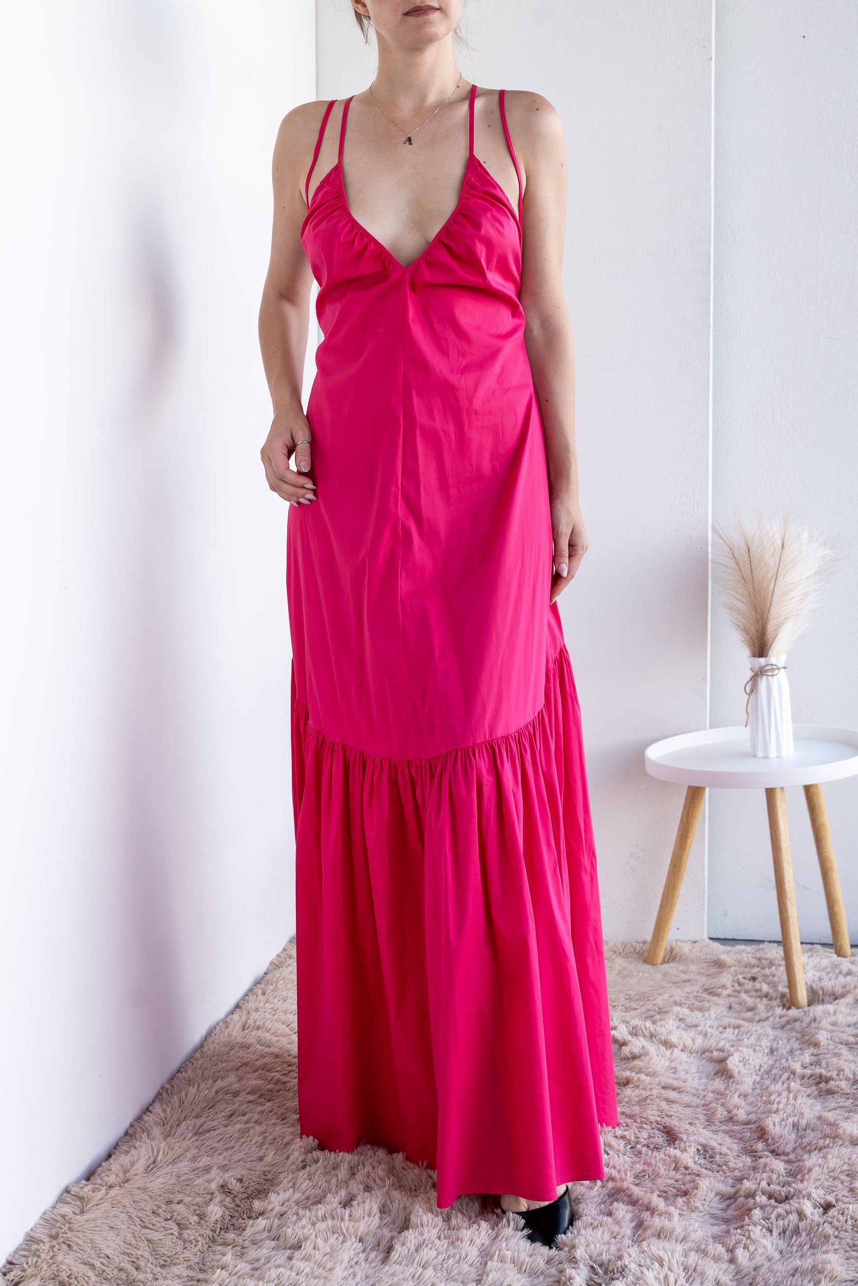 Light dress with flounce