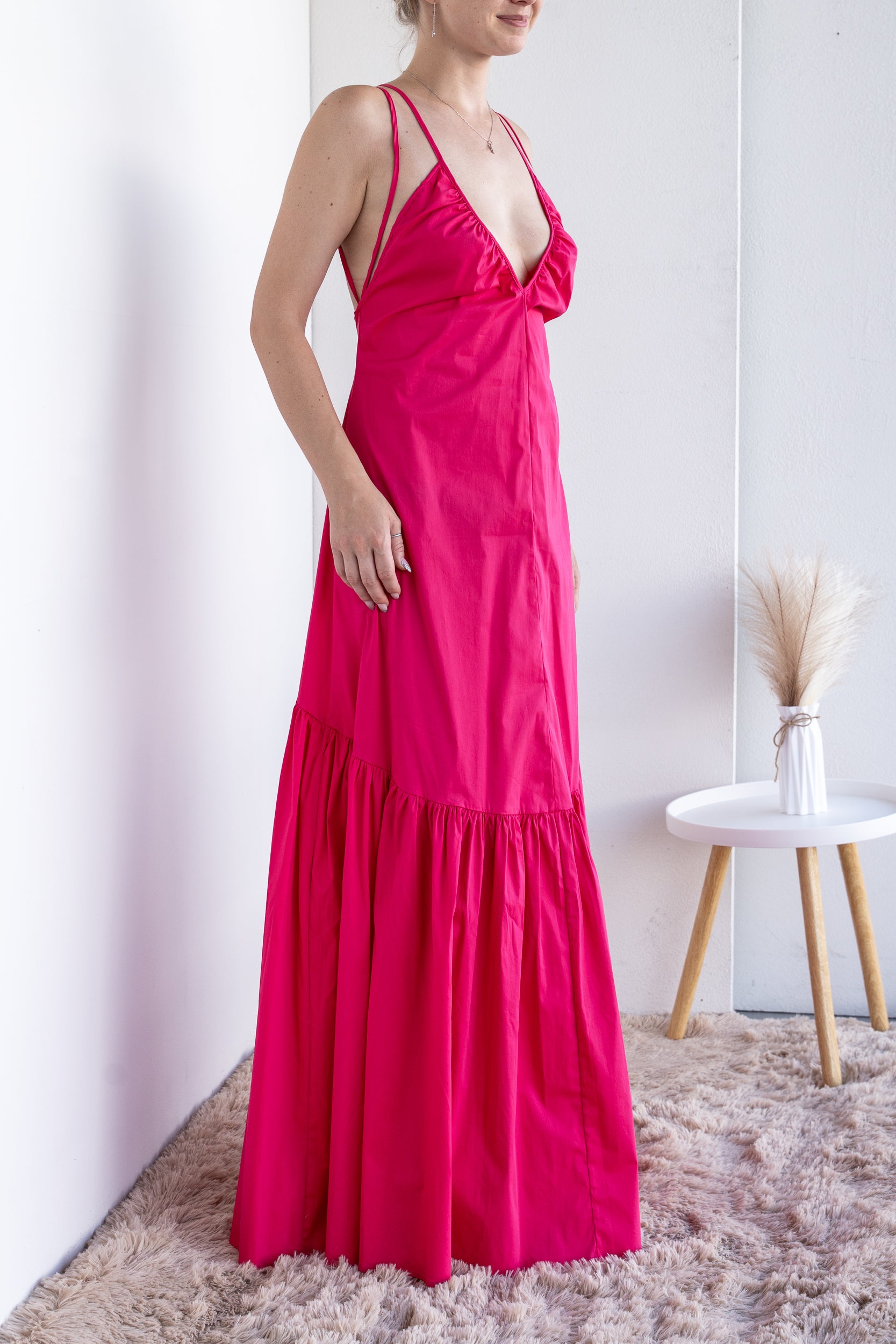 Light dress with flounce