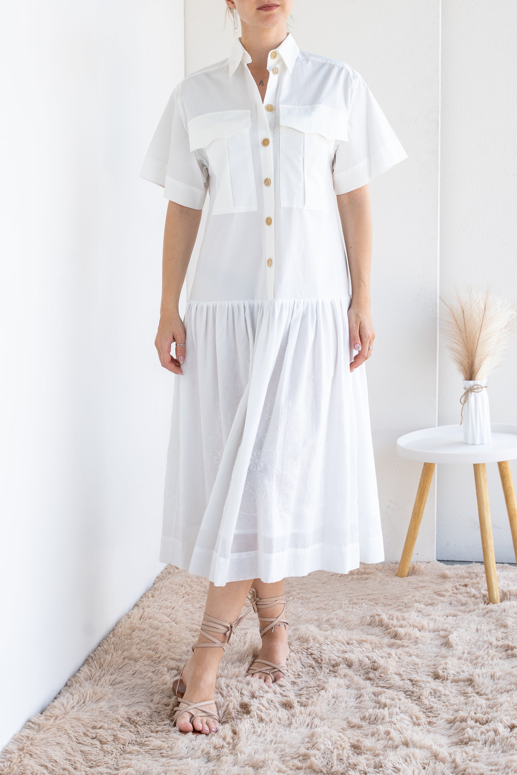 Dress with embroidery