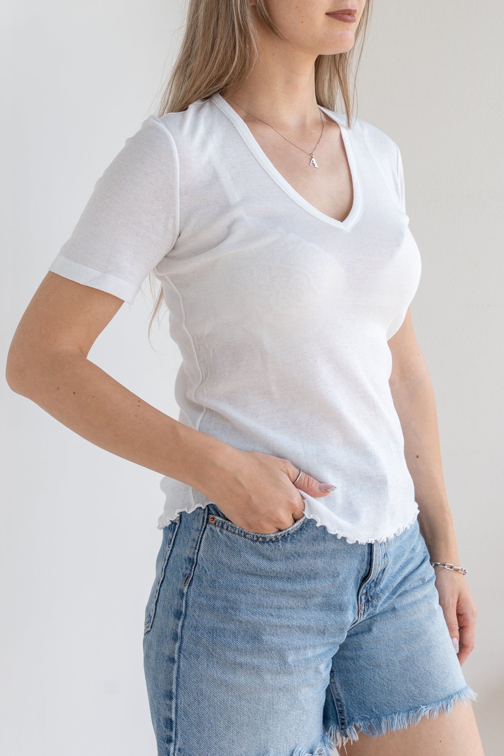 V-neck T-shirt