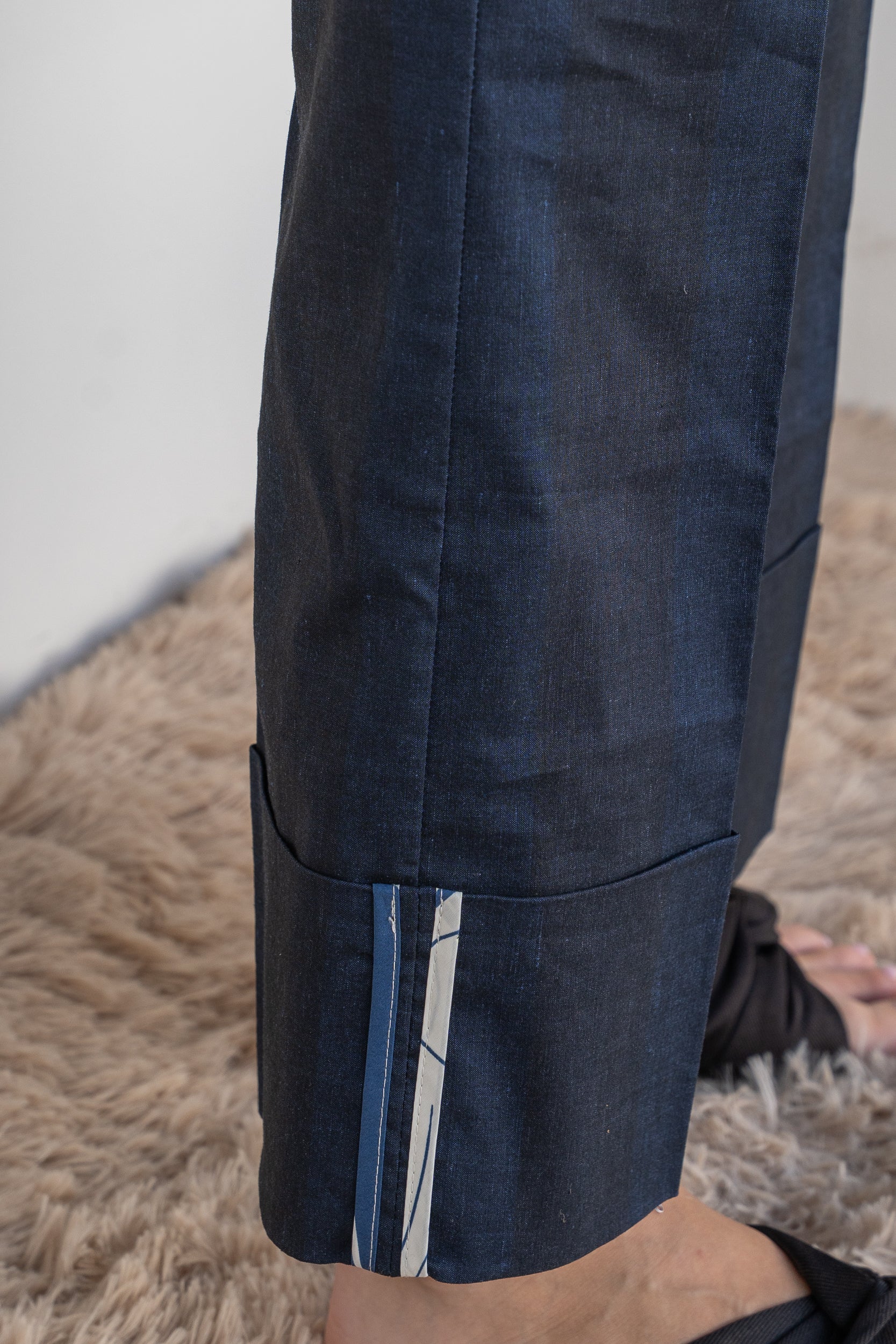 Double-colored trousers