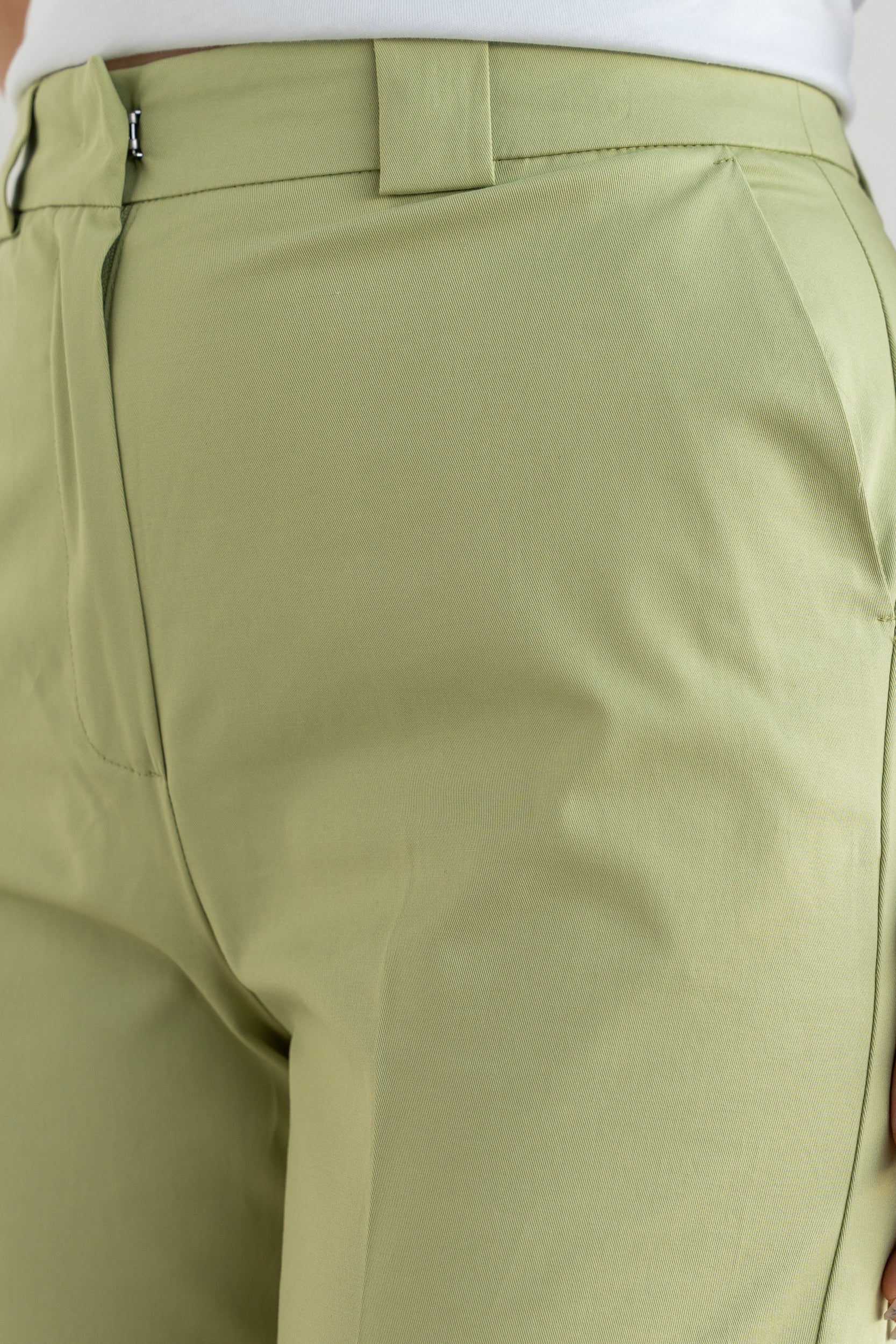 High-waisted trousers