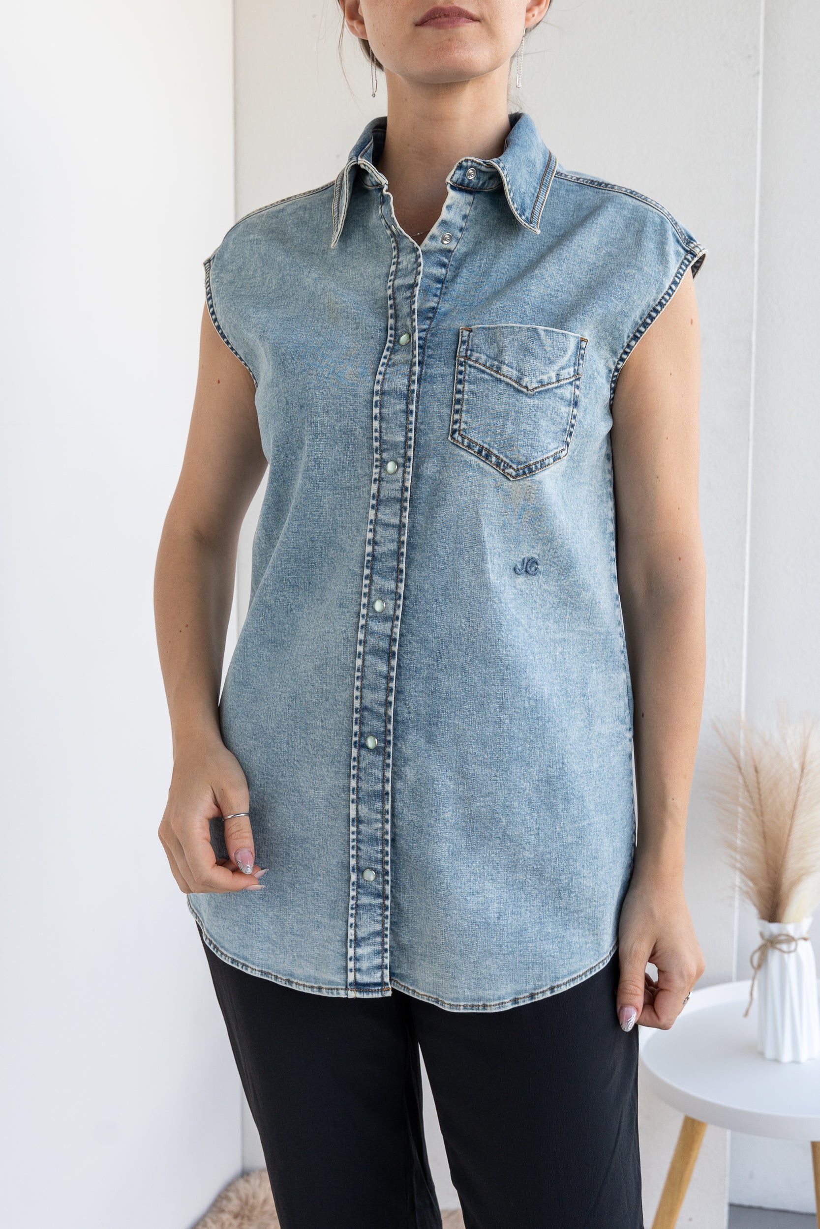 Denim vest