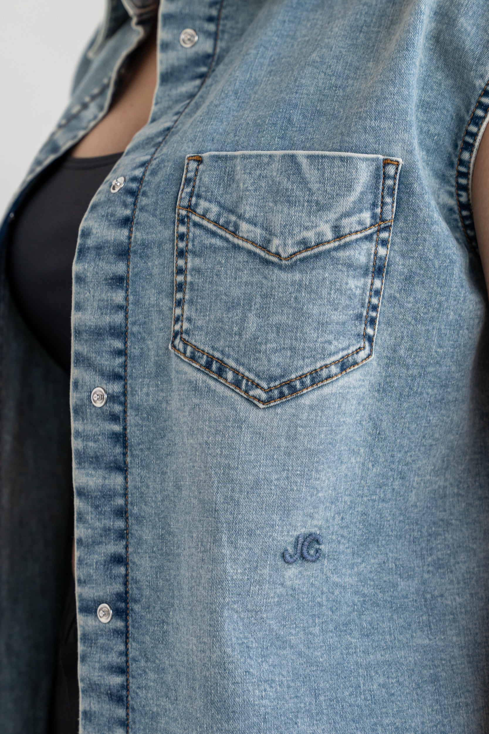 Denim vest
