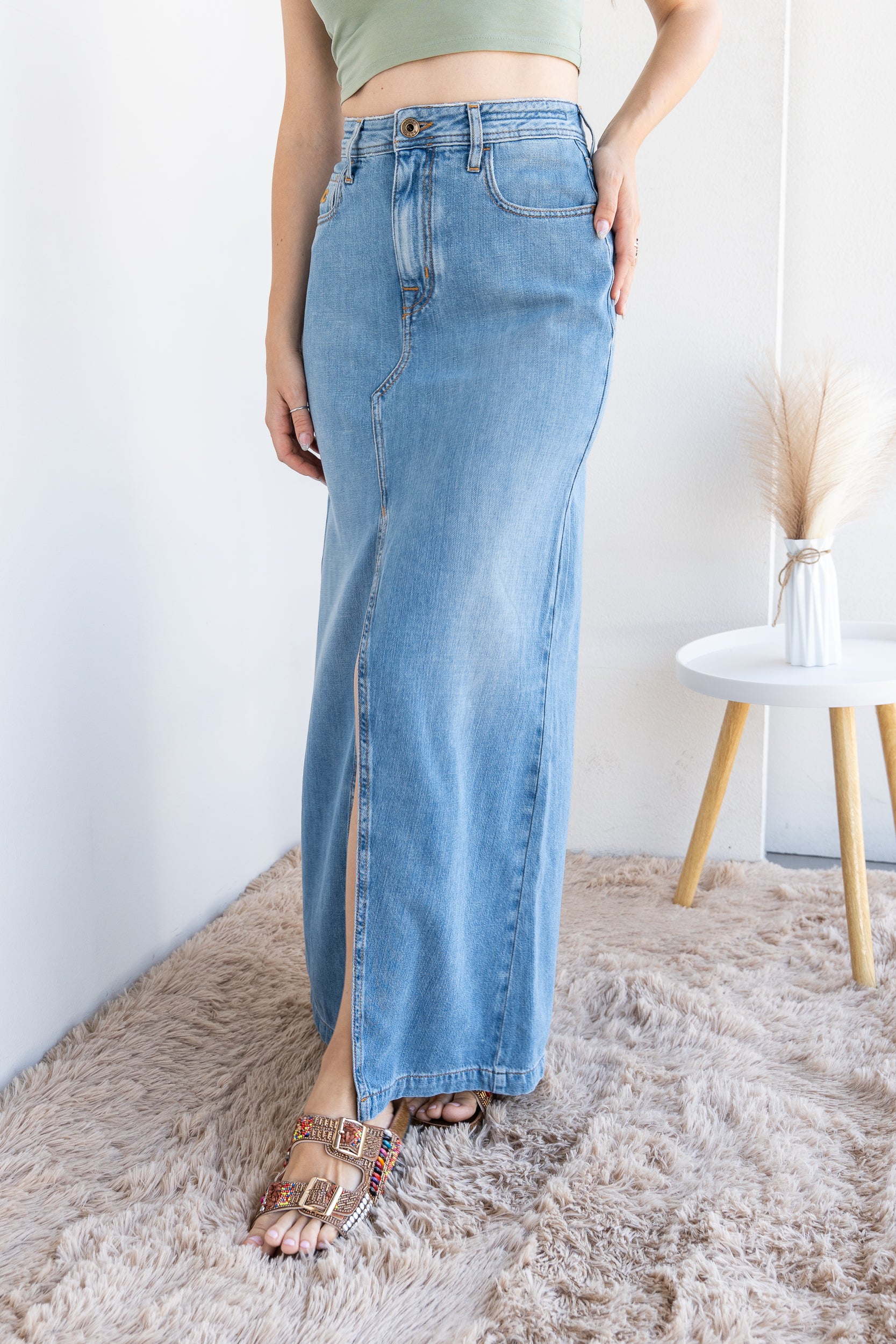 Denim skirt