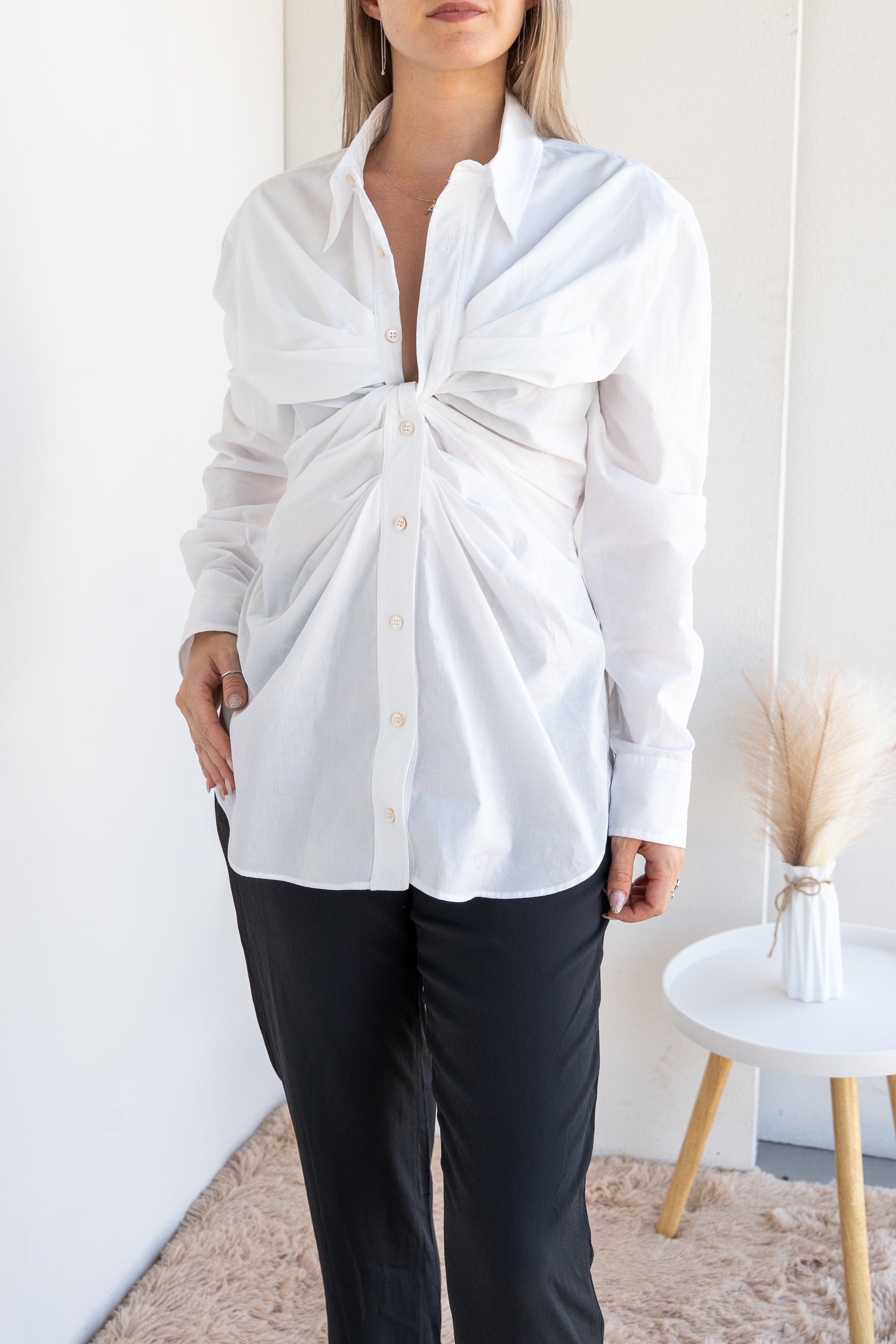 Camicia arricciata