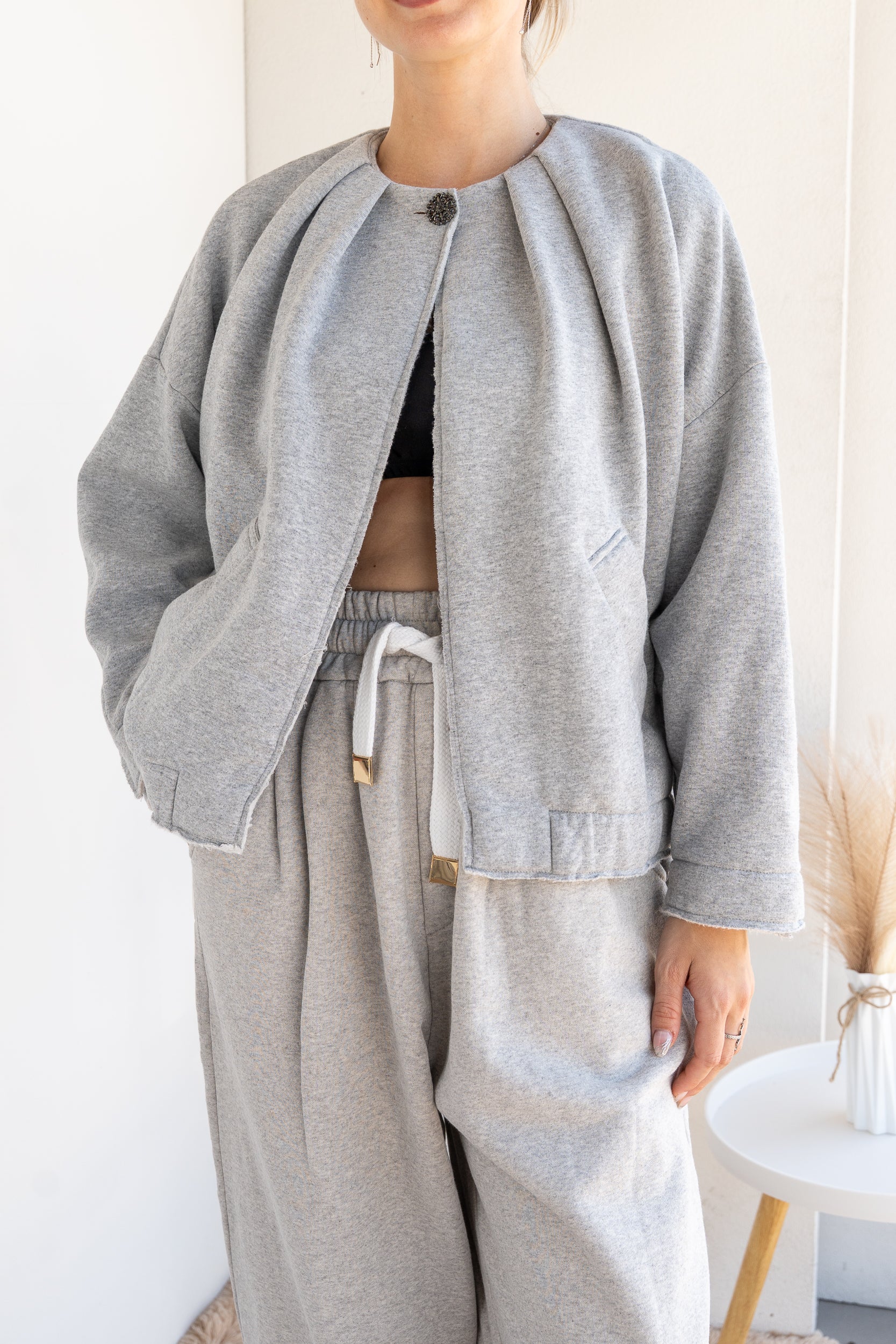 Cardigan felpato