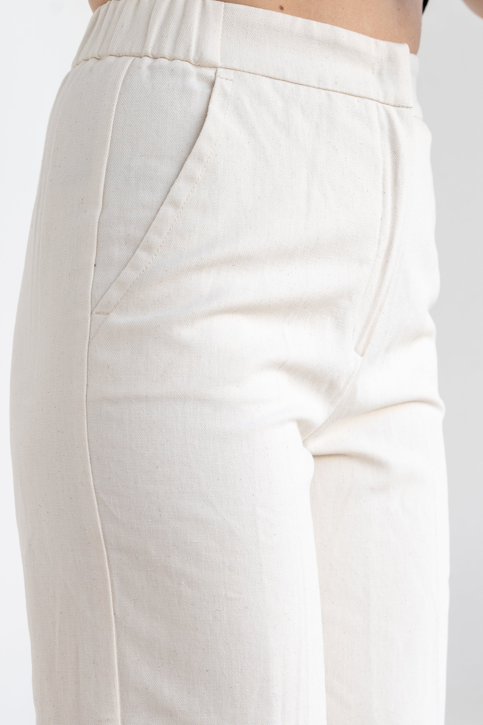 Jeans-effect trousers