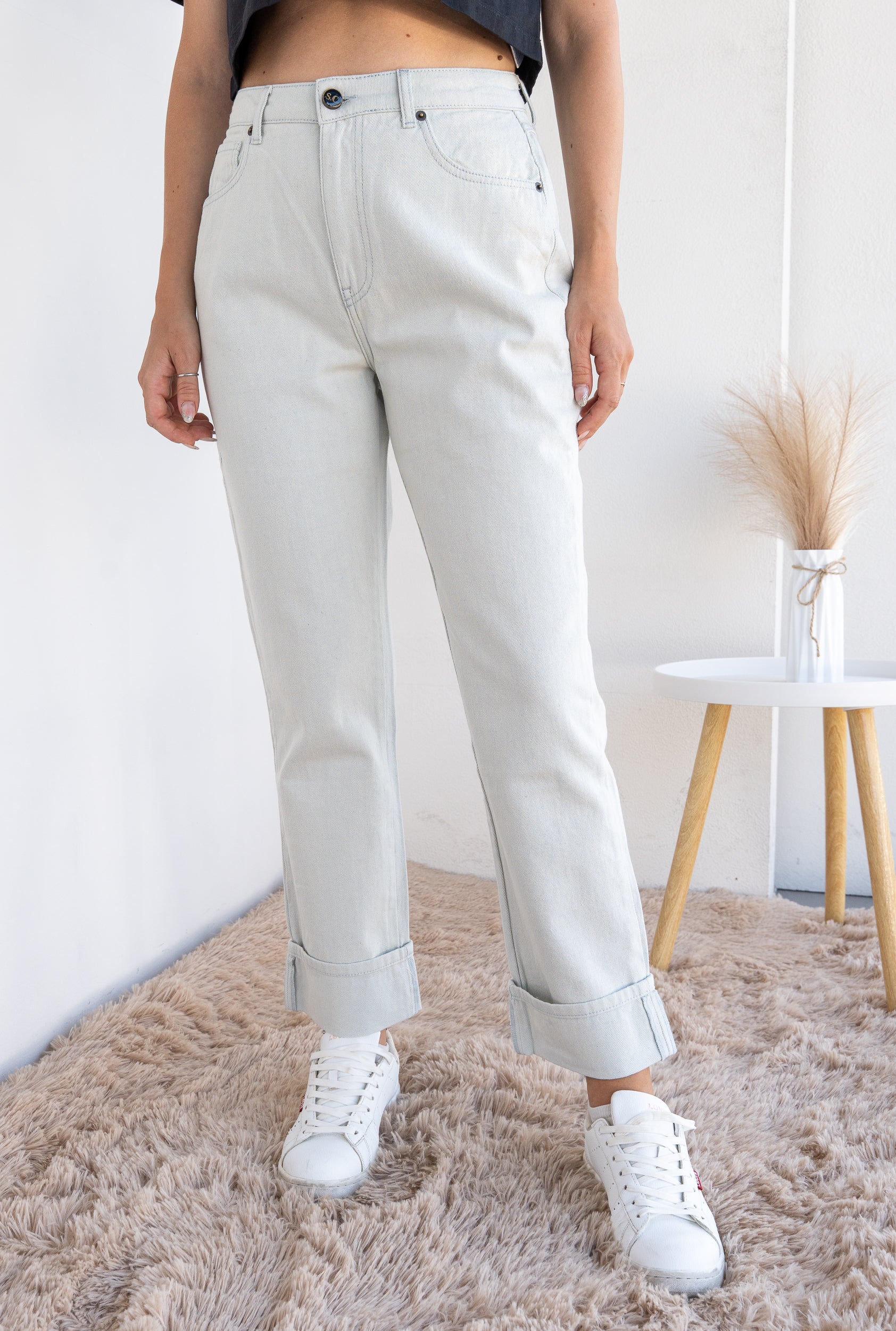 Straight leg jeans