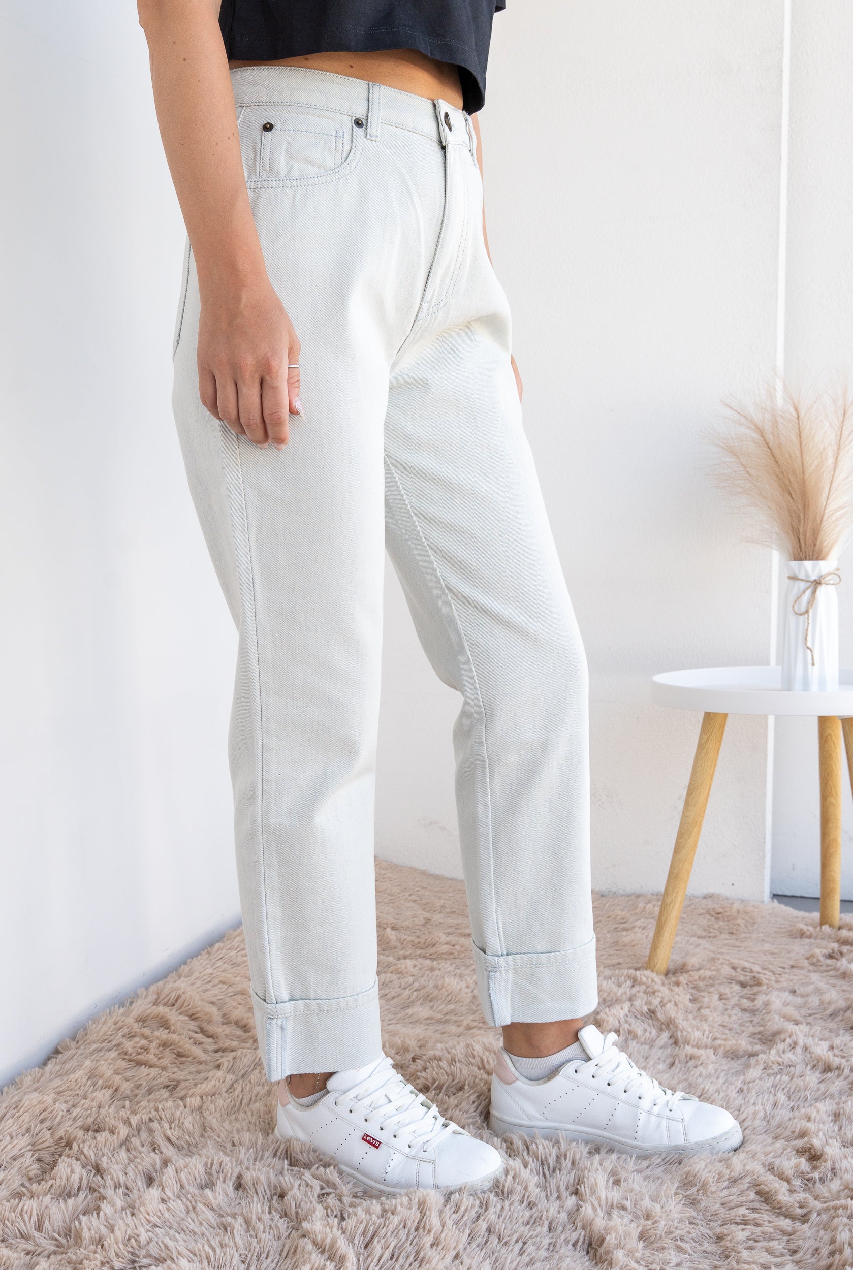 Straight leg jeans