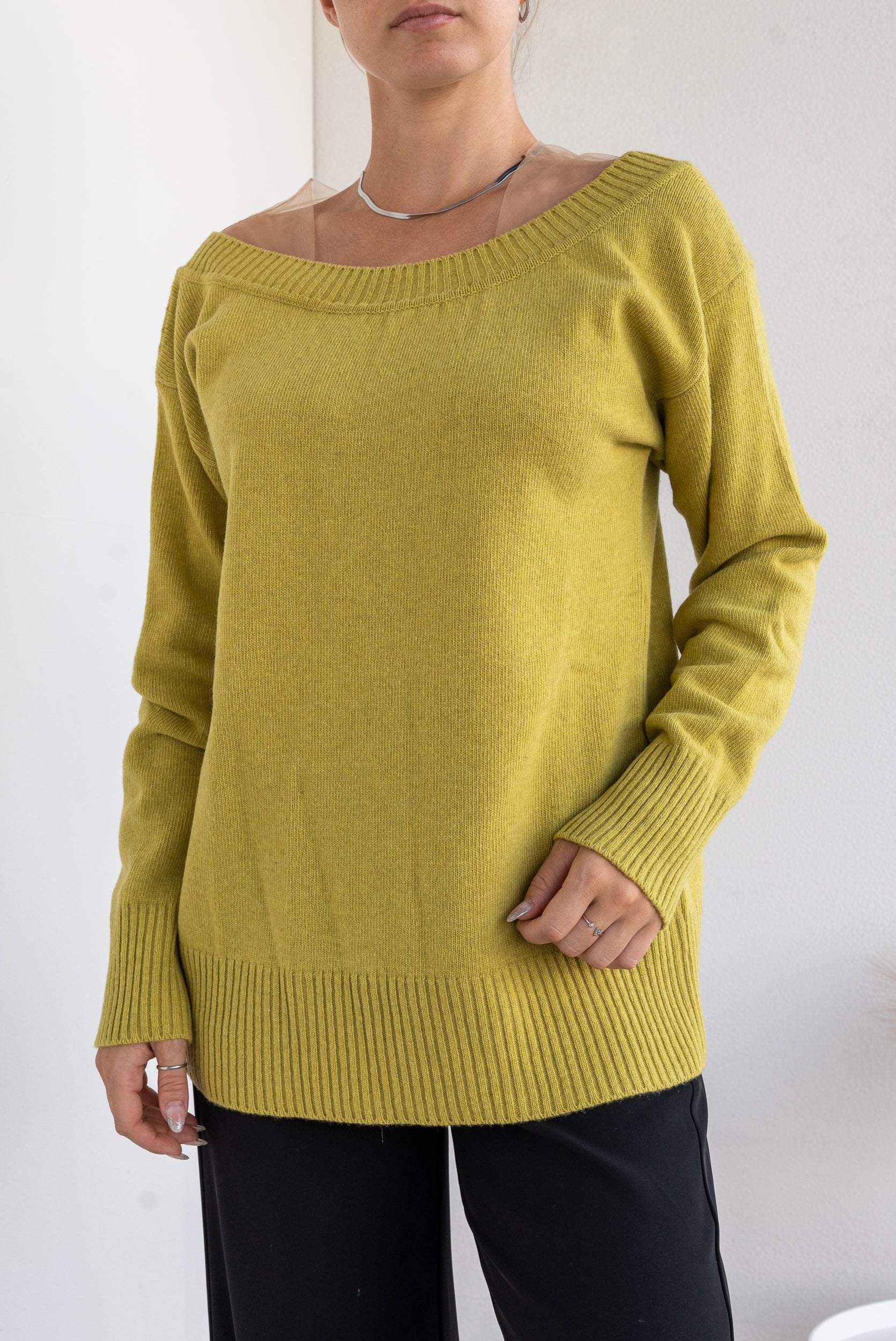 Maglia con tulle