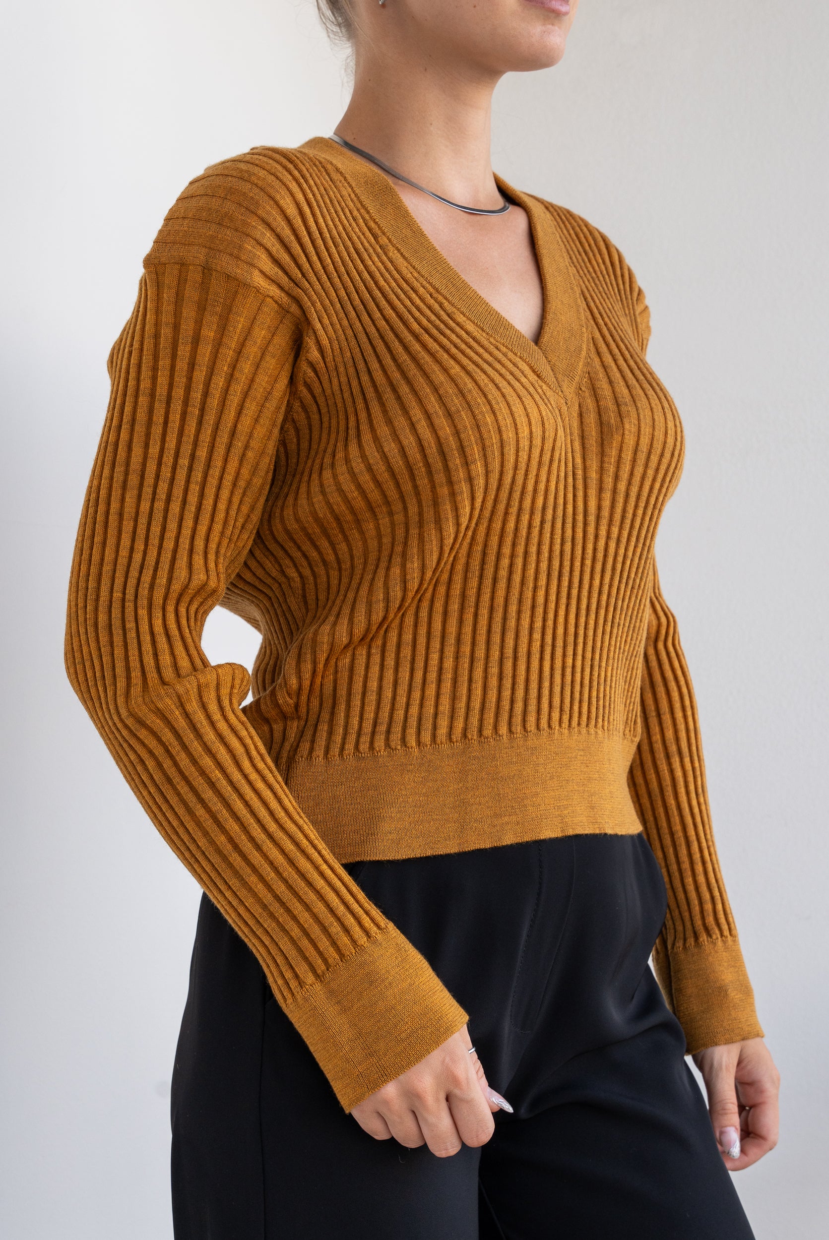 Ribbed merino sweater