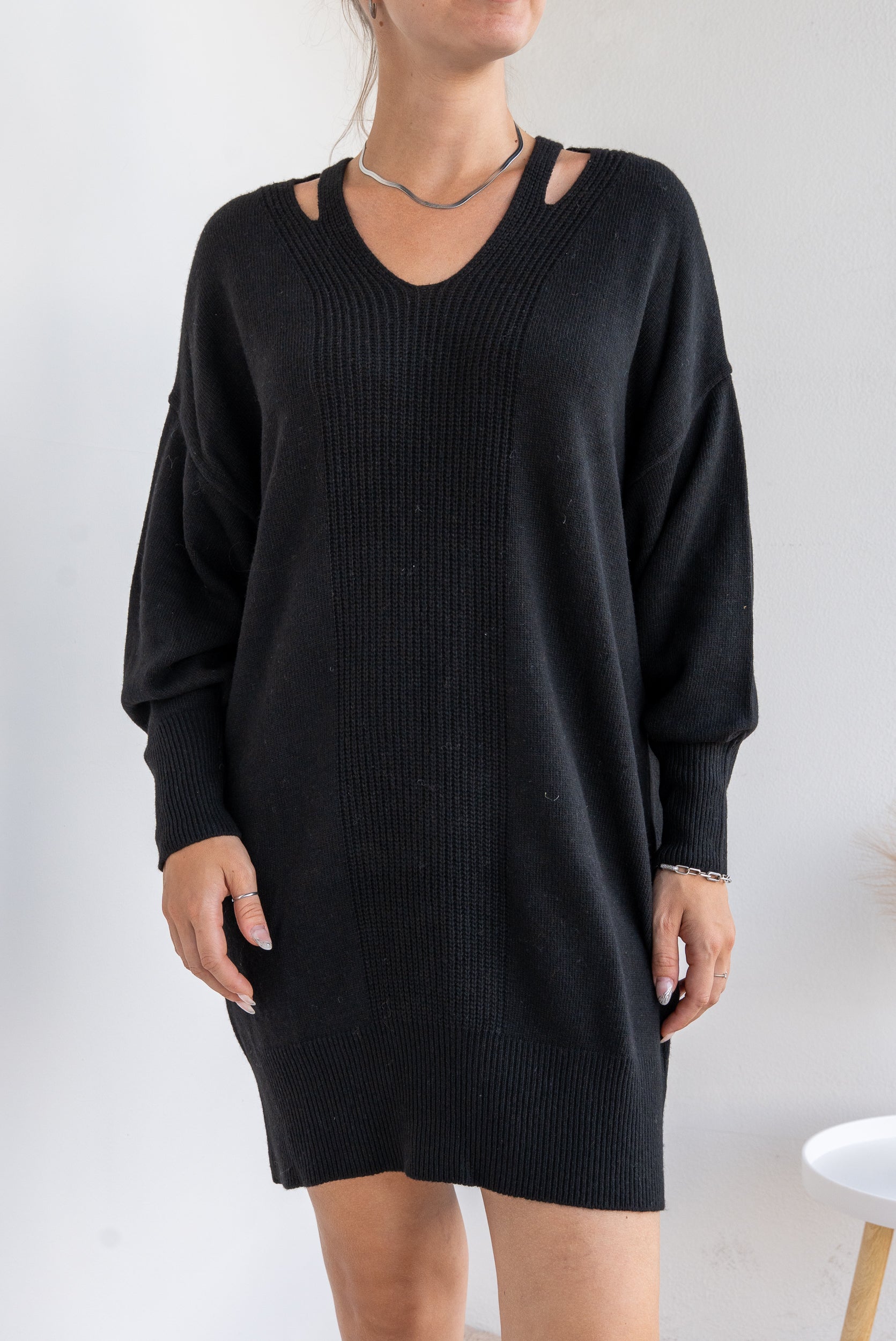 Short knitted dress