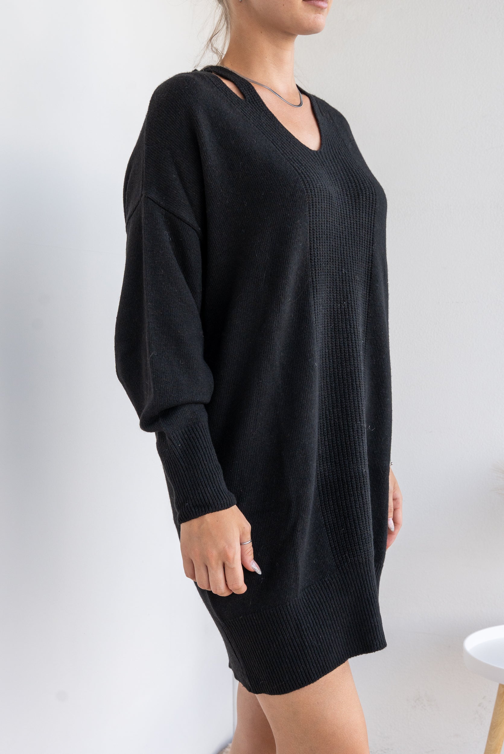 Short knitted dress