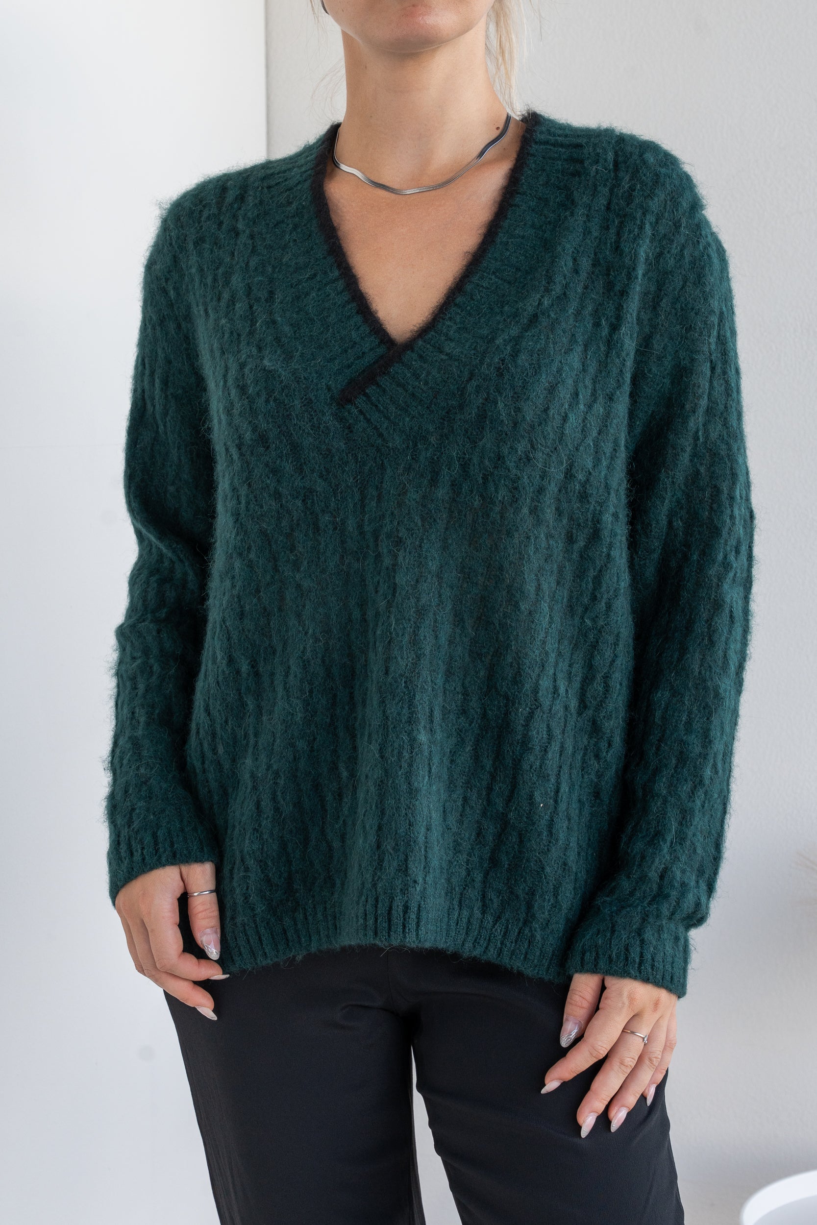 V-neck sweater
