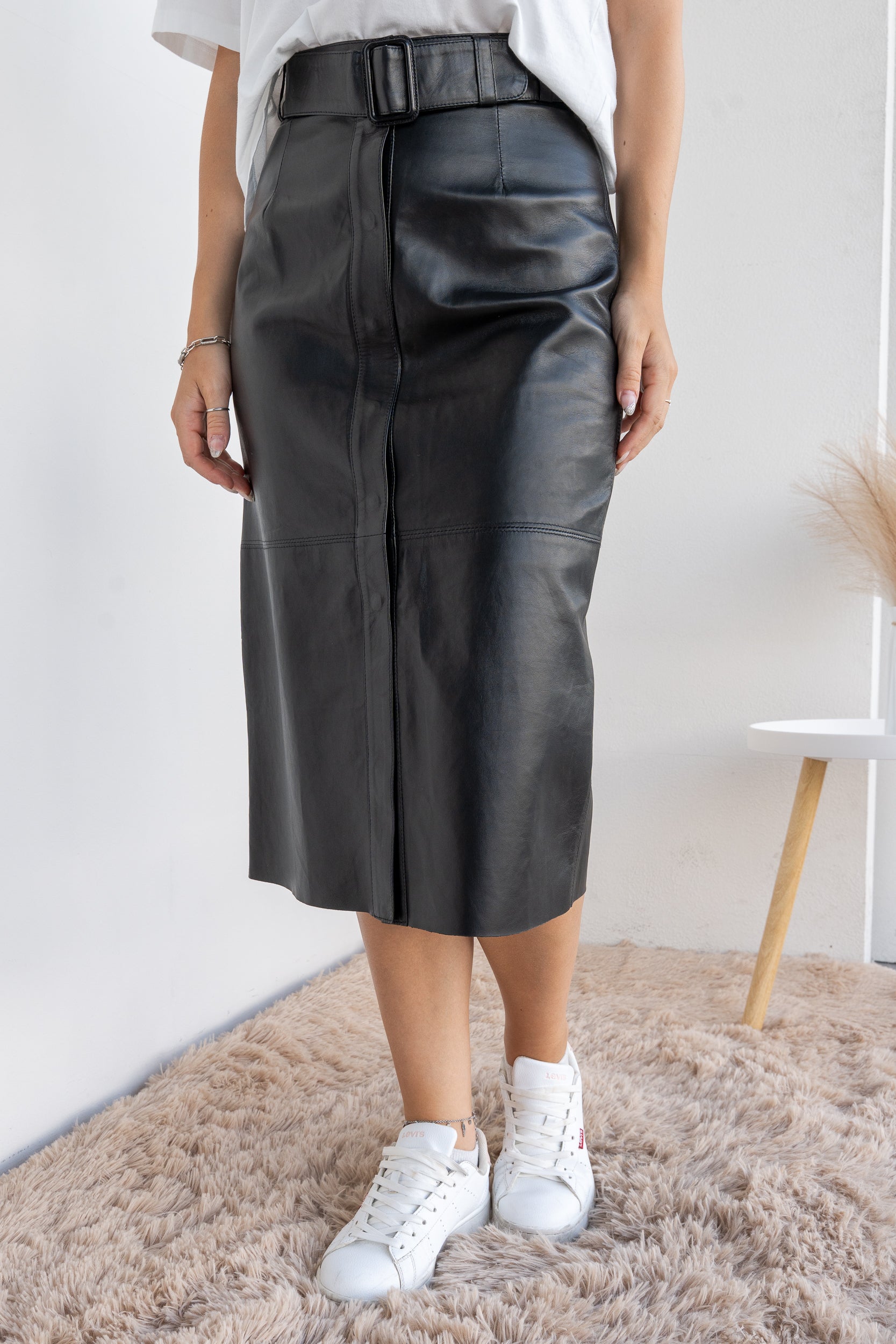 Leather skirt